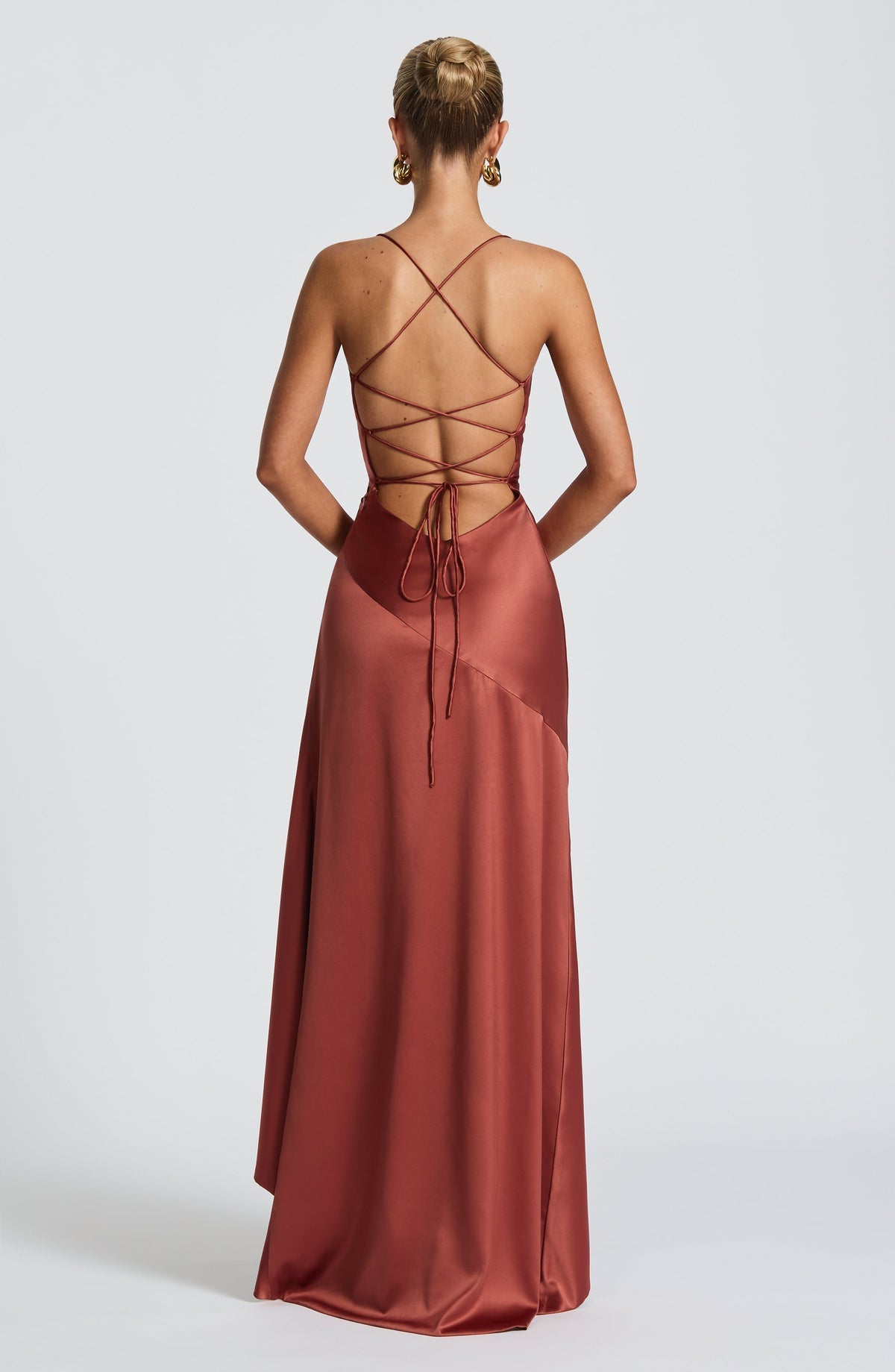 Sorelle Satin Maxi Dress
