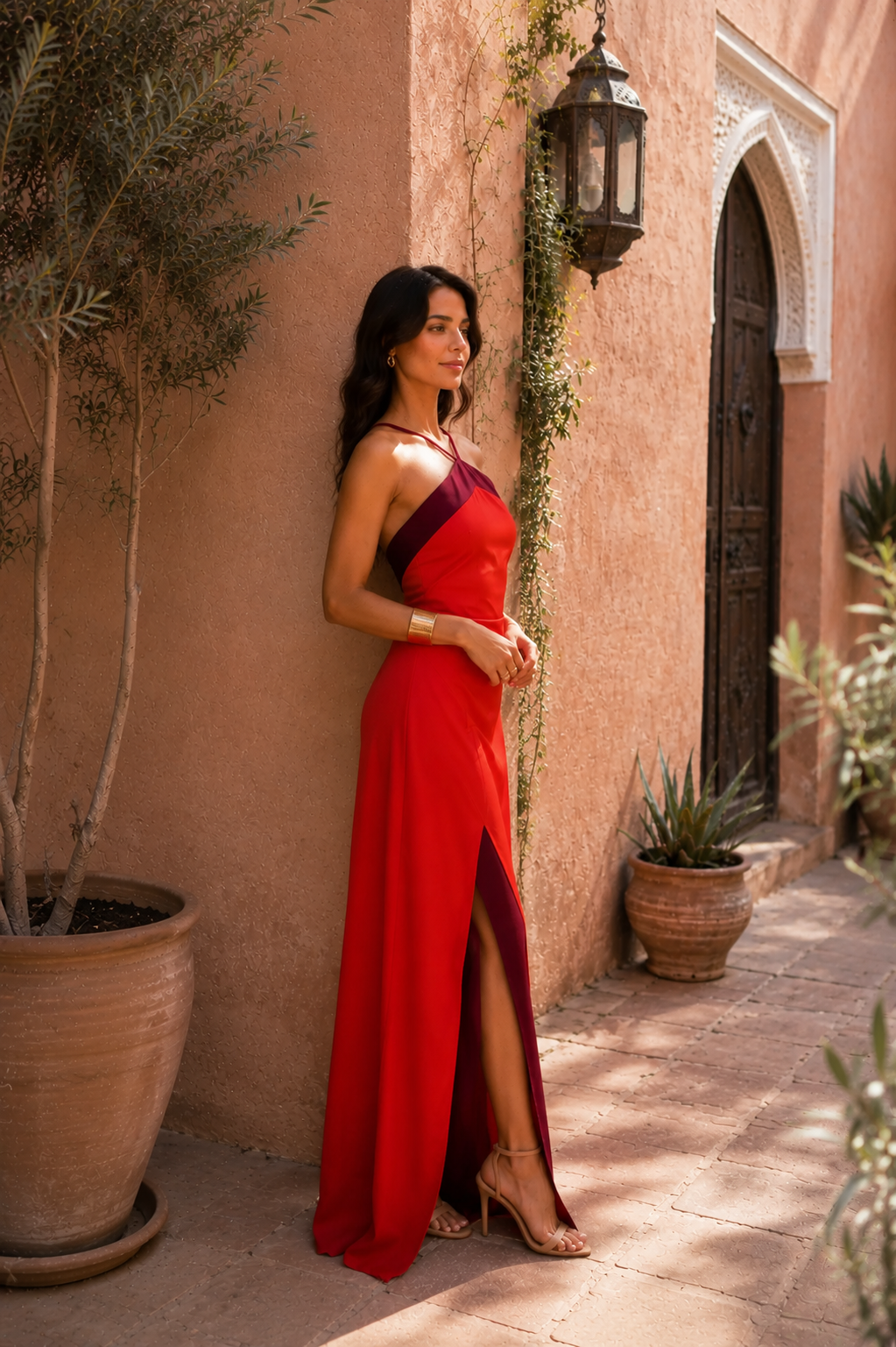 Elora Satin Maxi