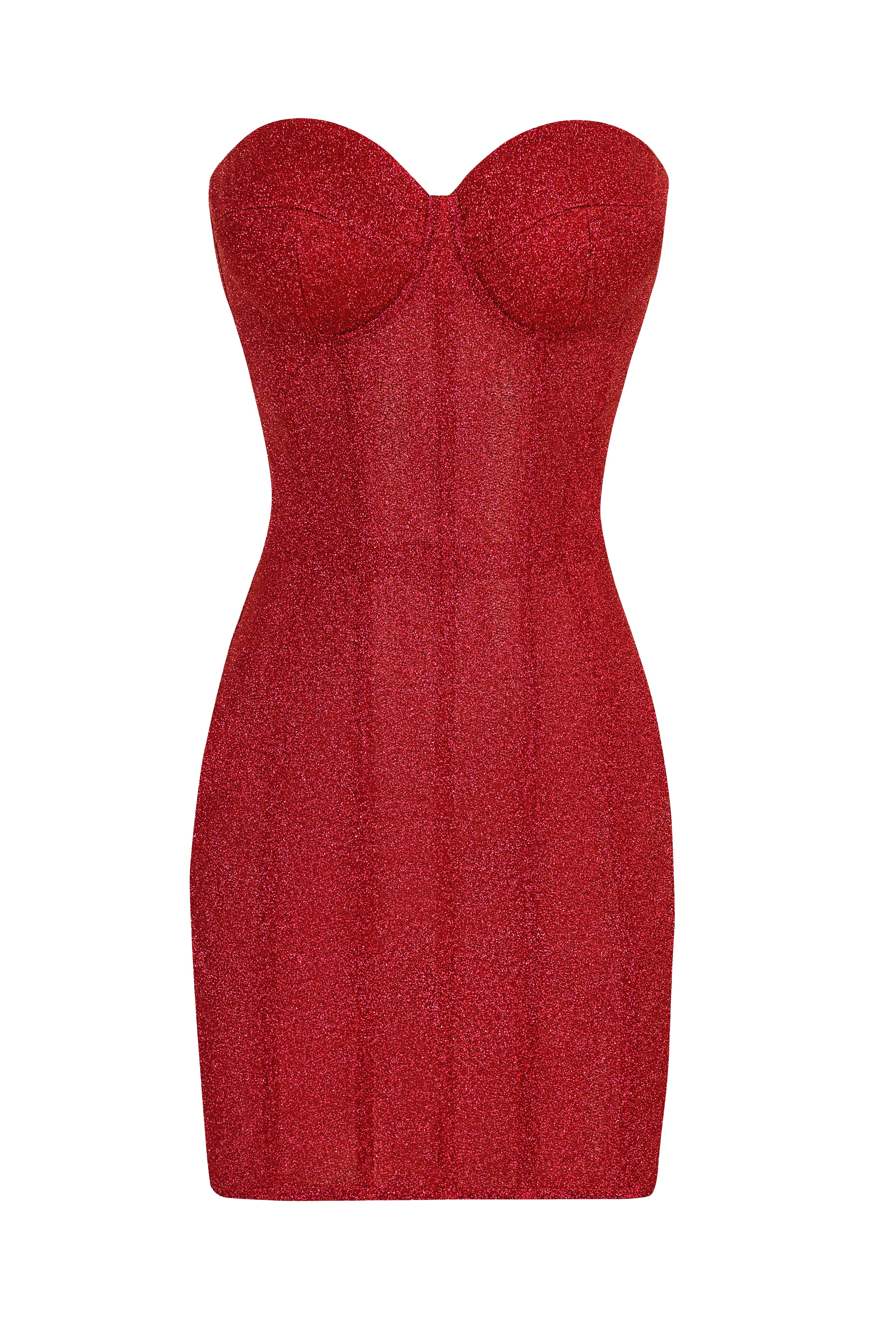 Crimson Sculpt Dress