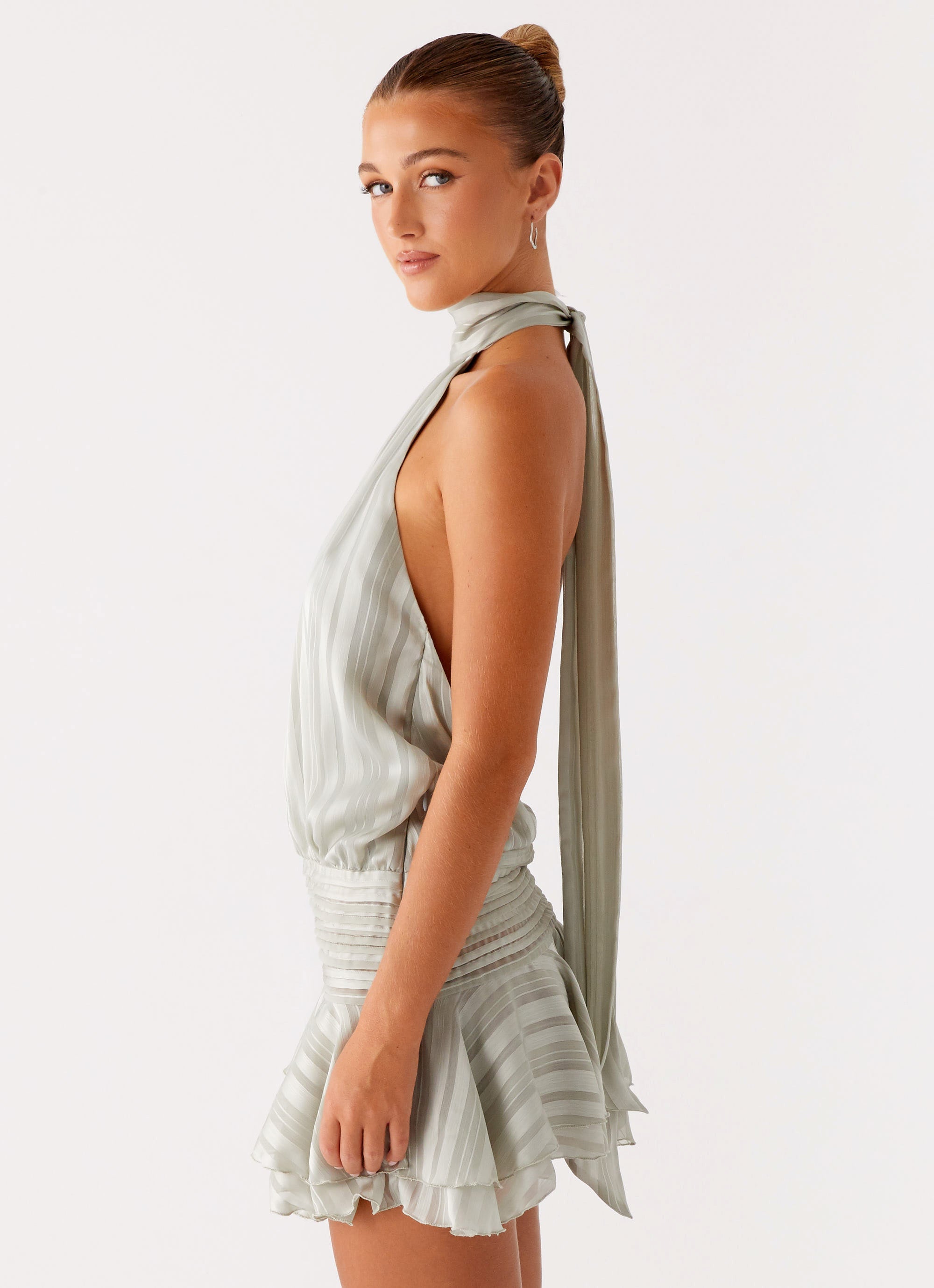 Solene Chiffon Mini Dress