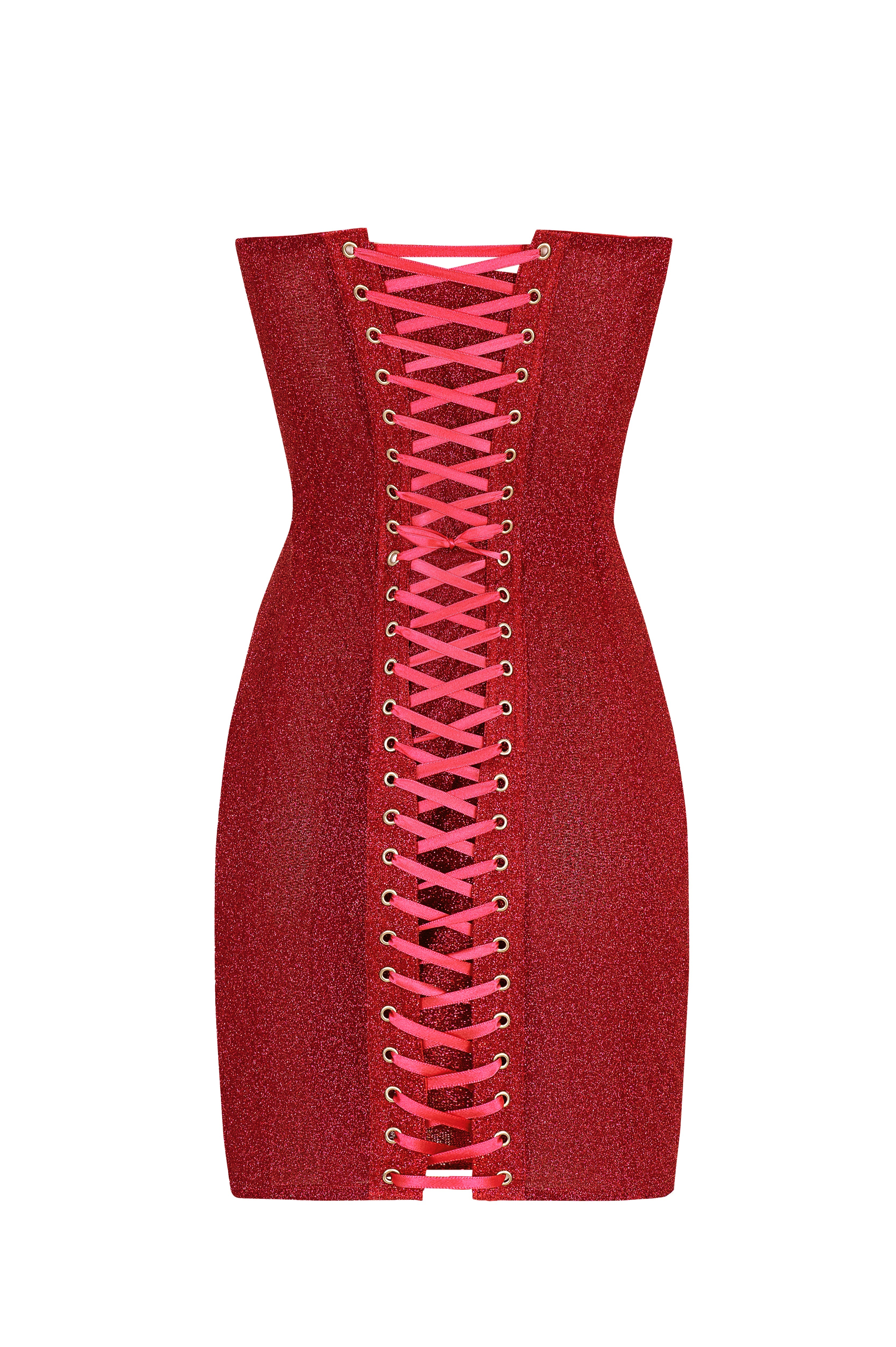 Crimson Sculpt Dress