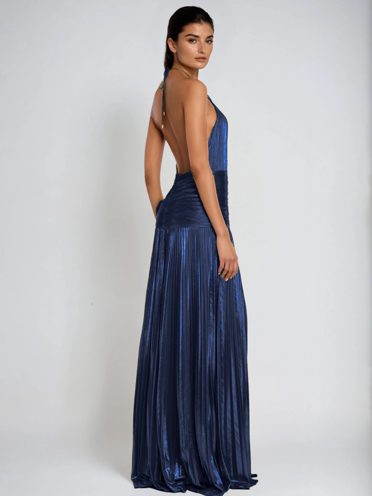 Syriona Metallic Maxi Dress