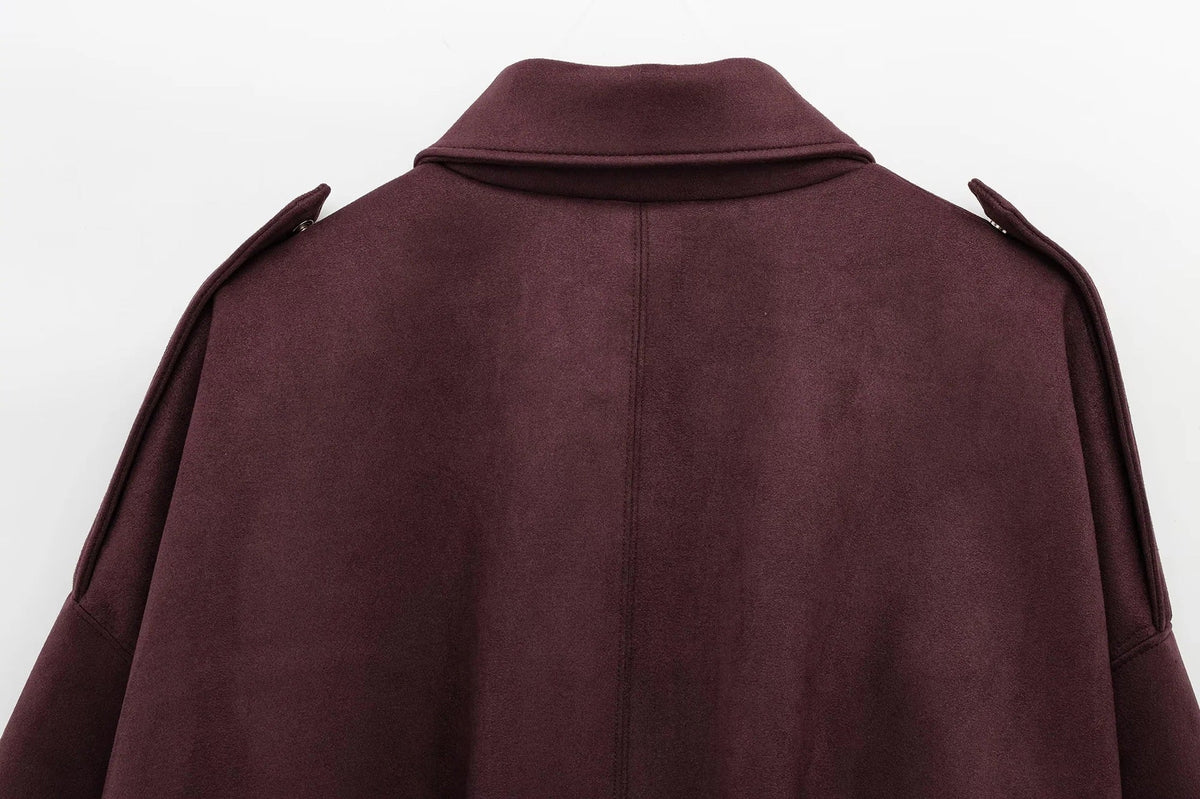 Suede Effect Jacket