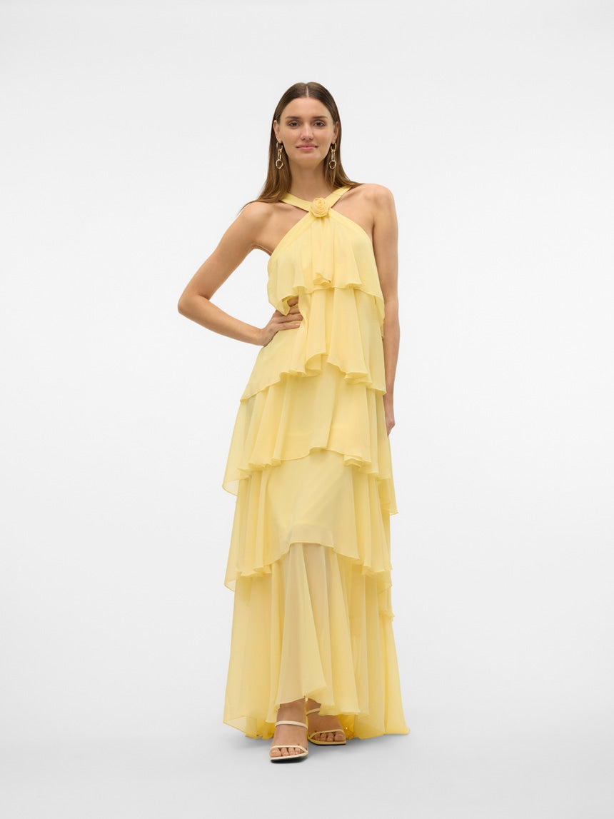 Élan Halter Maxi Dress