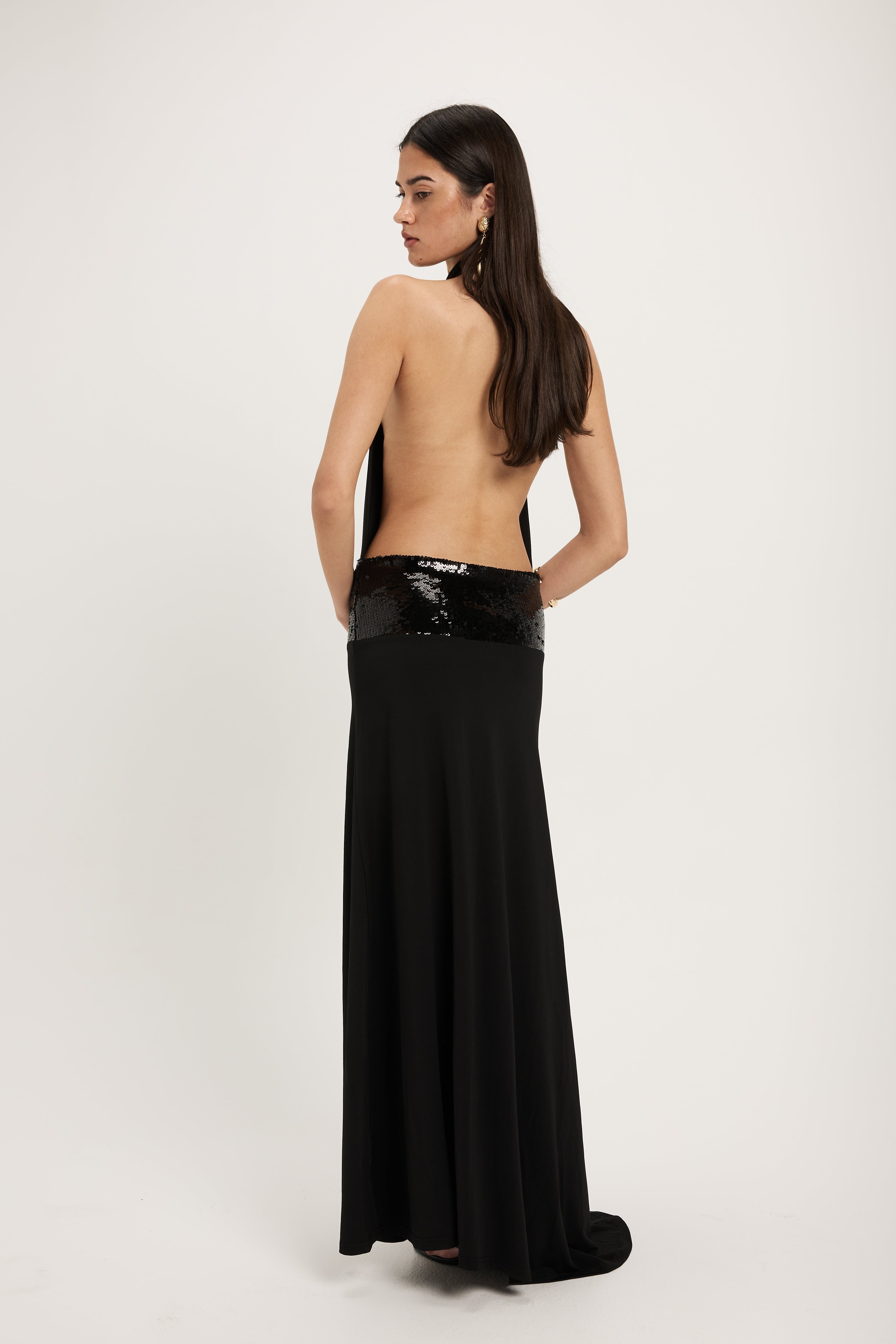 Midnight Cowl Elegance