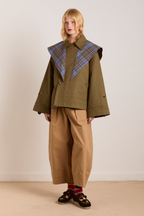 Olive Reversible Crop Trench