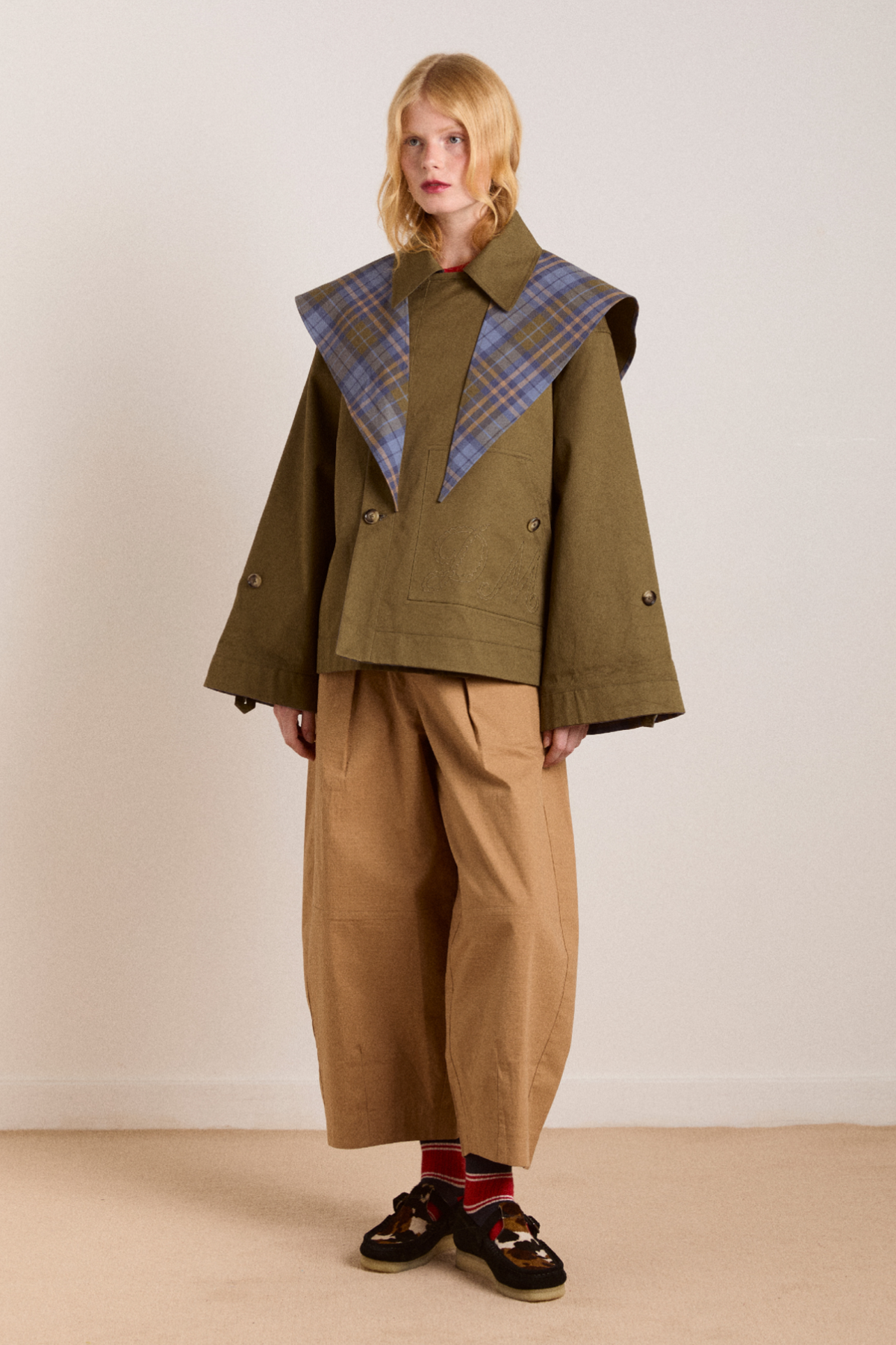 Olive Reversible Crop Trench