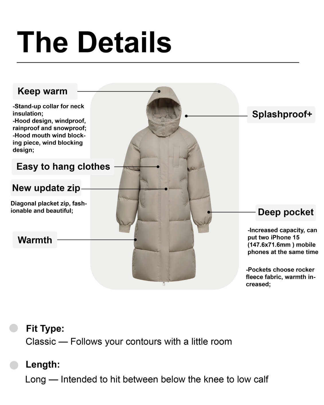 Sierra Longline Puffer Coat