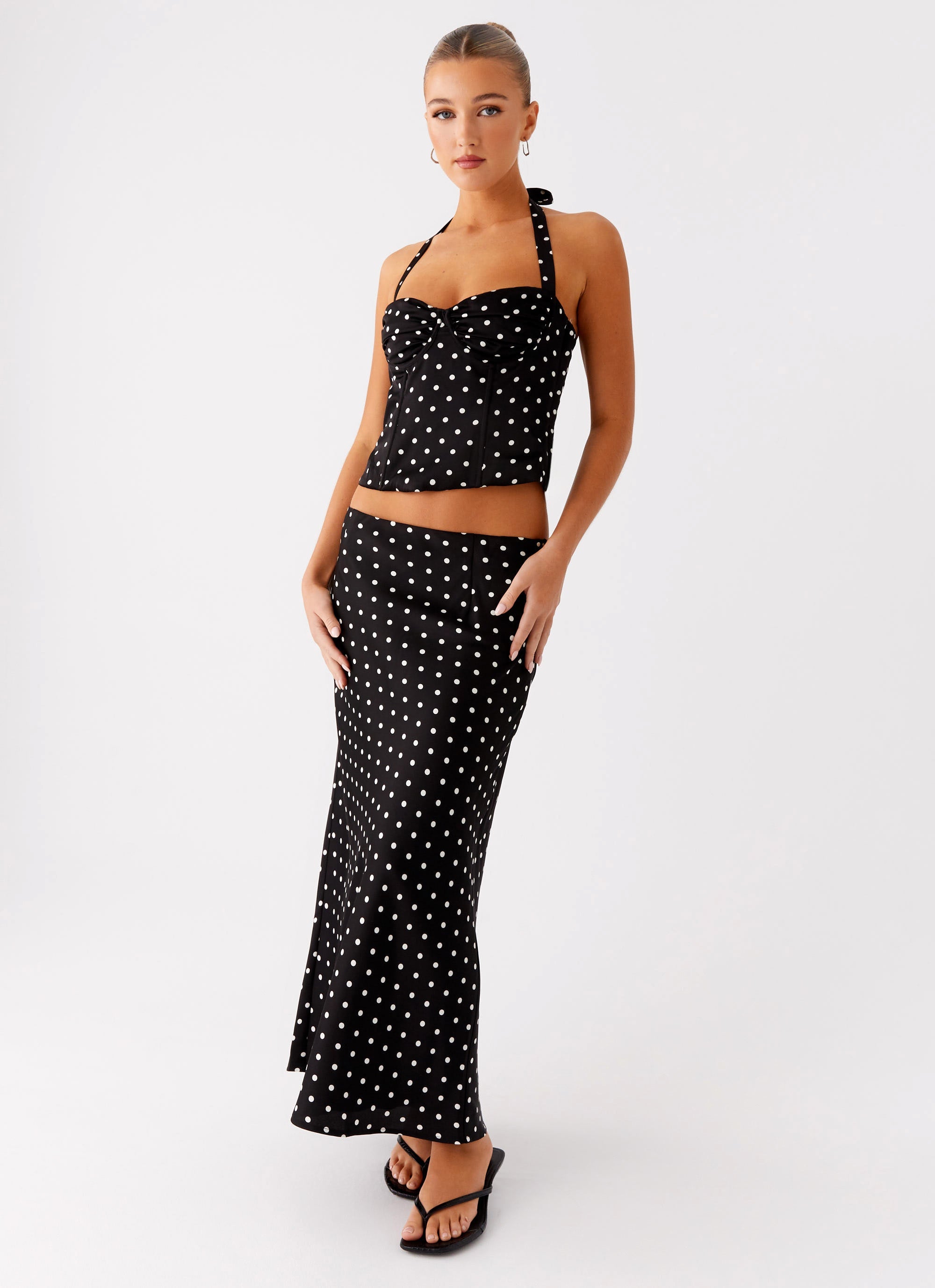Monroe Bias Midi Skirt