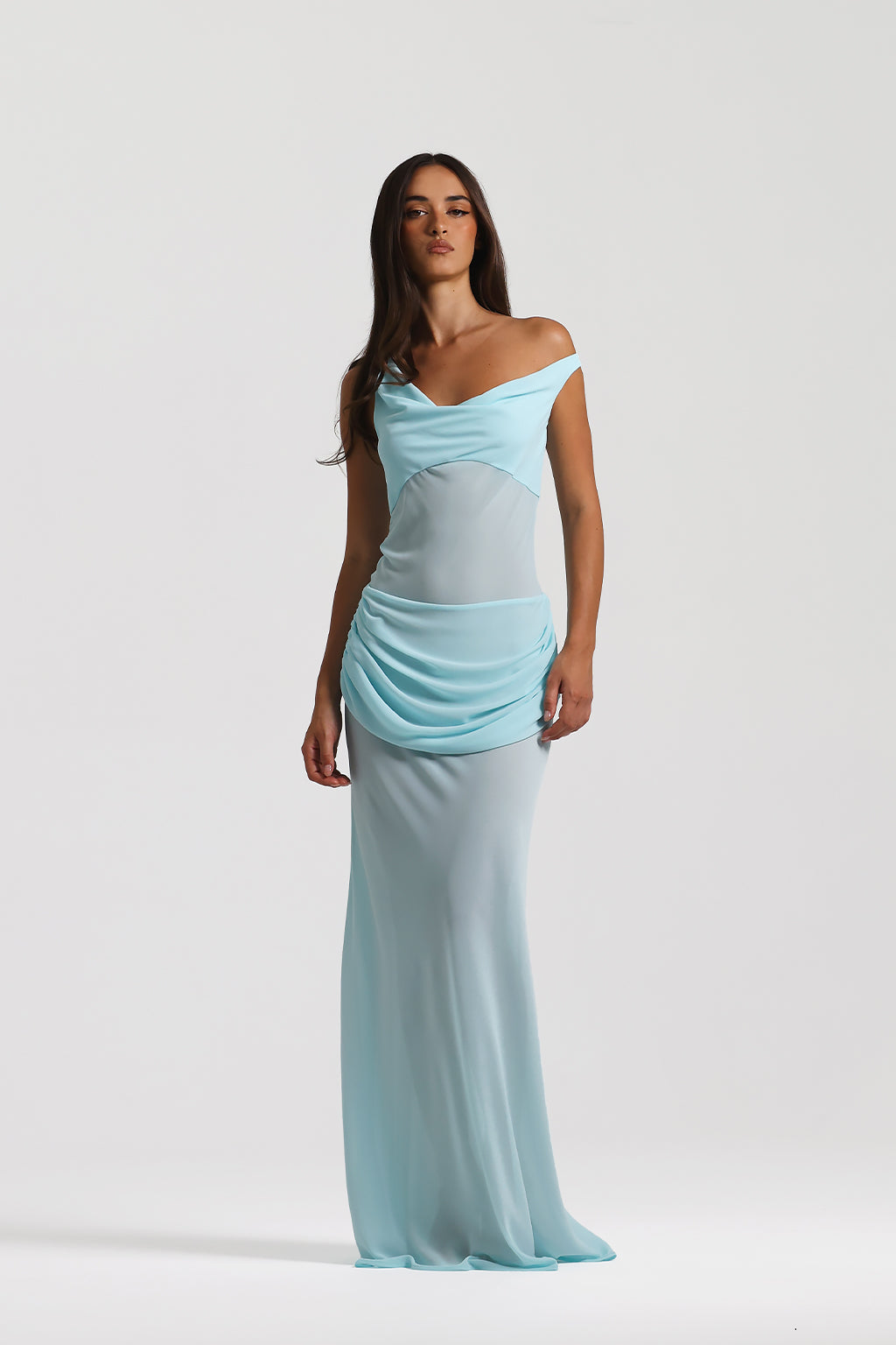 Draped Sculpt Maxi Dress