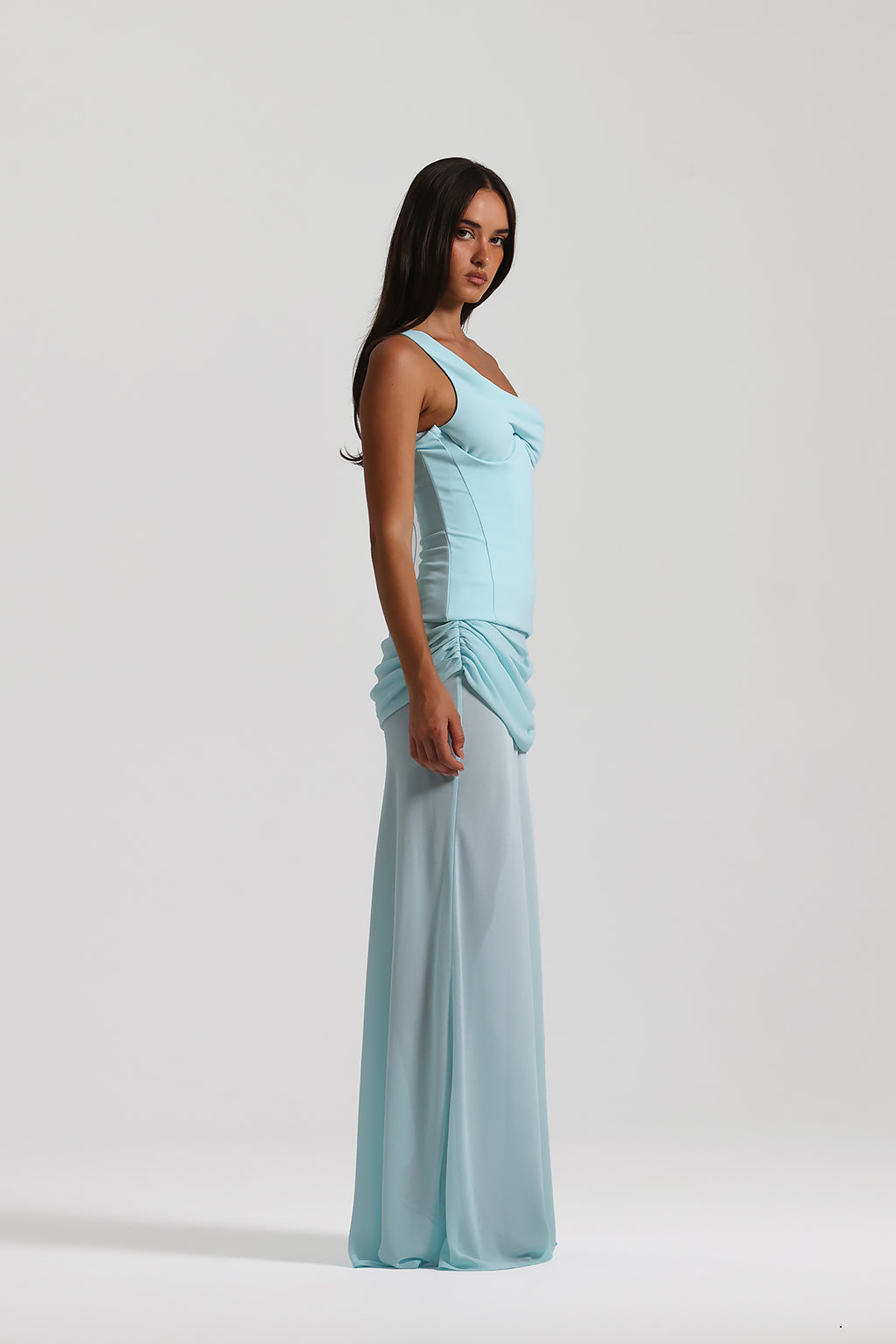 Draped Sculpt Maxi Dress