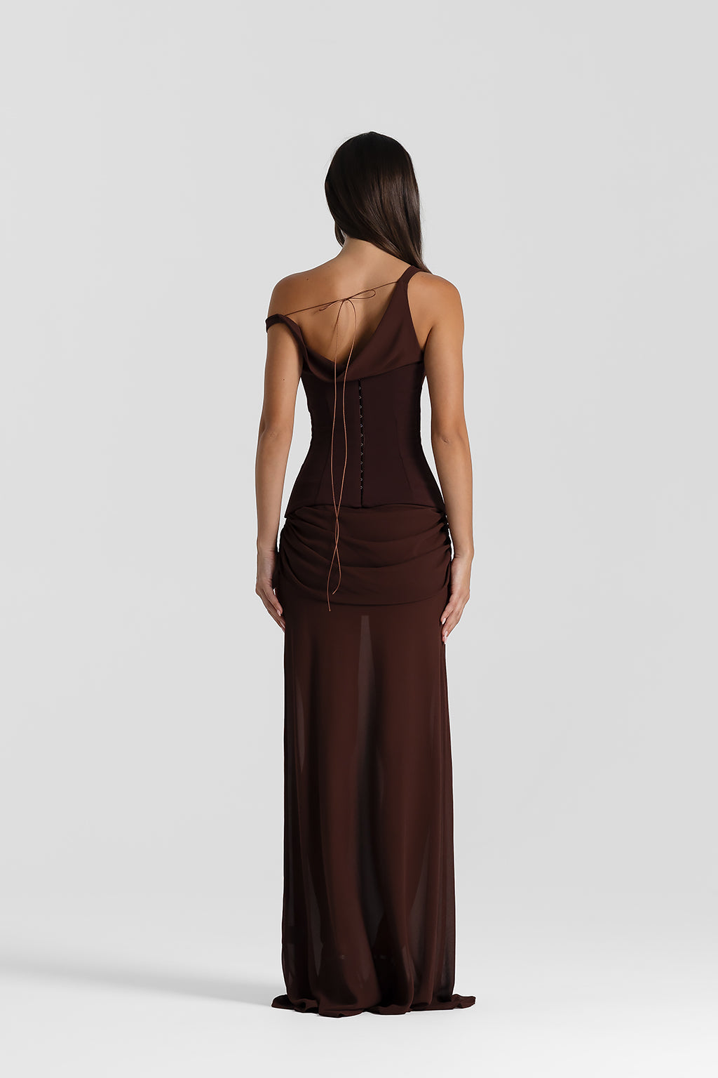 Draped Sculpt Maxi Dress