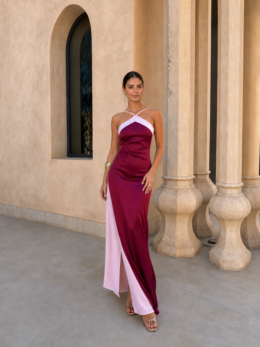 Elora Satin Maxi