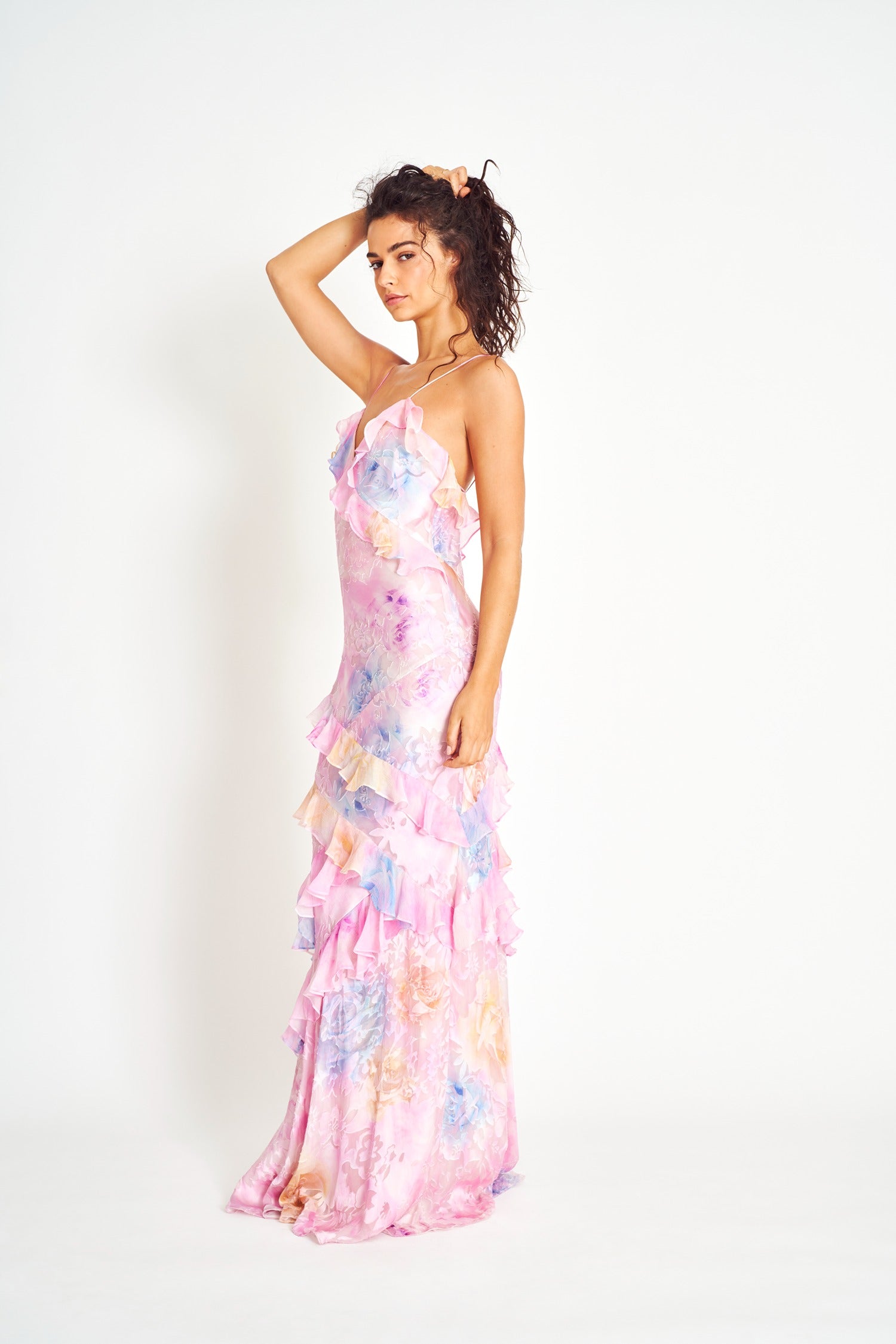 Riviera Ruffle Maxi Dress
