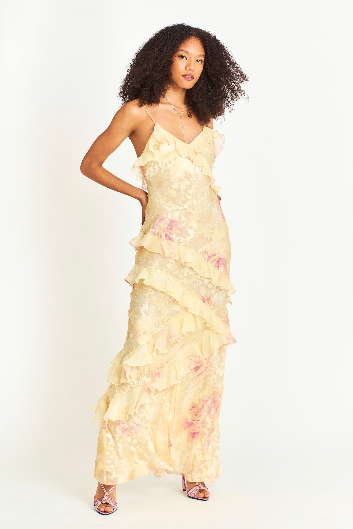 Riviera Ruffle Maxi Dress