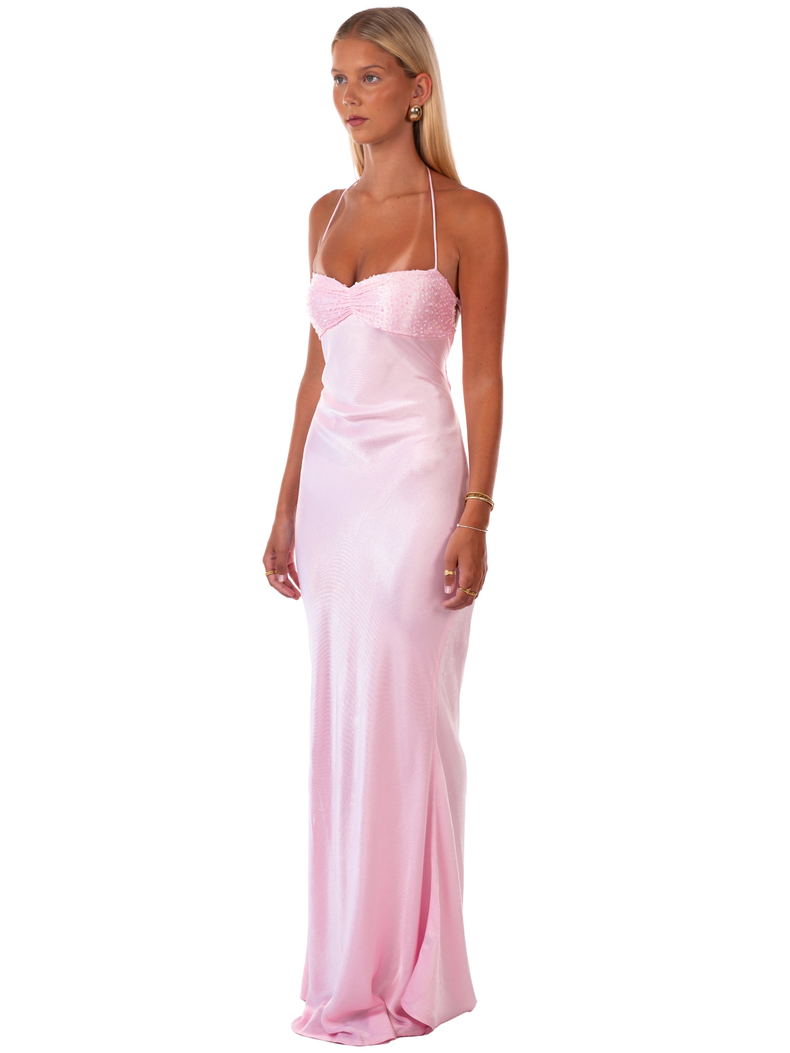 Celestia Satin Maxi