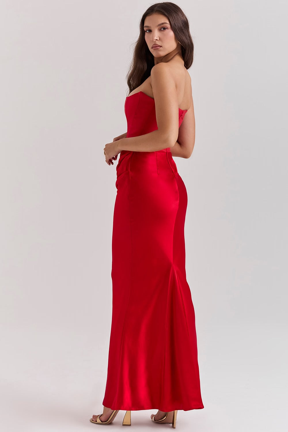Elysia Draped Gown Dress
