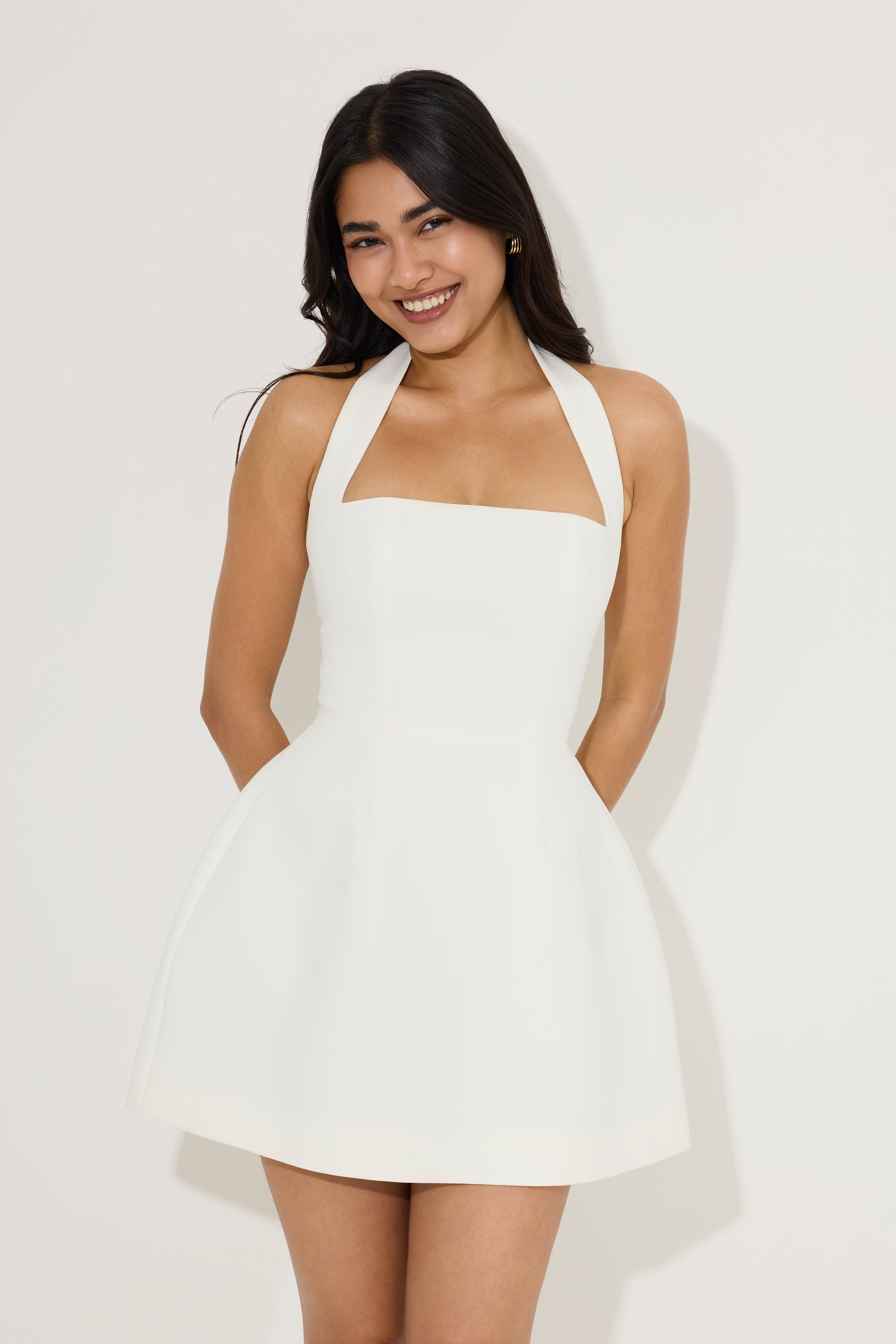 Élan Halter Mini Dress