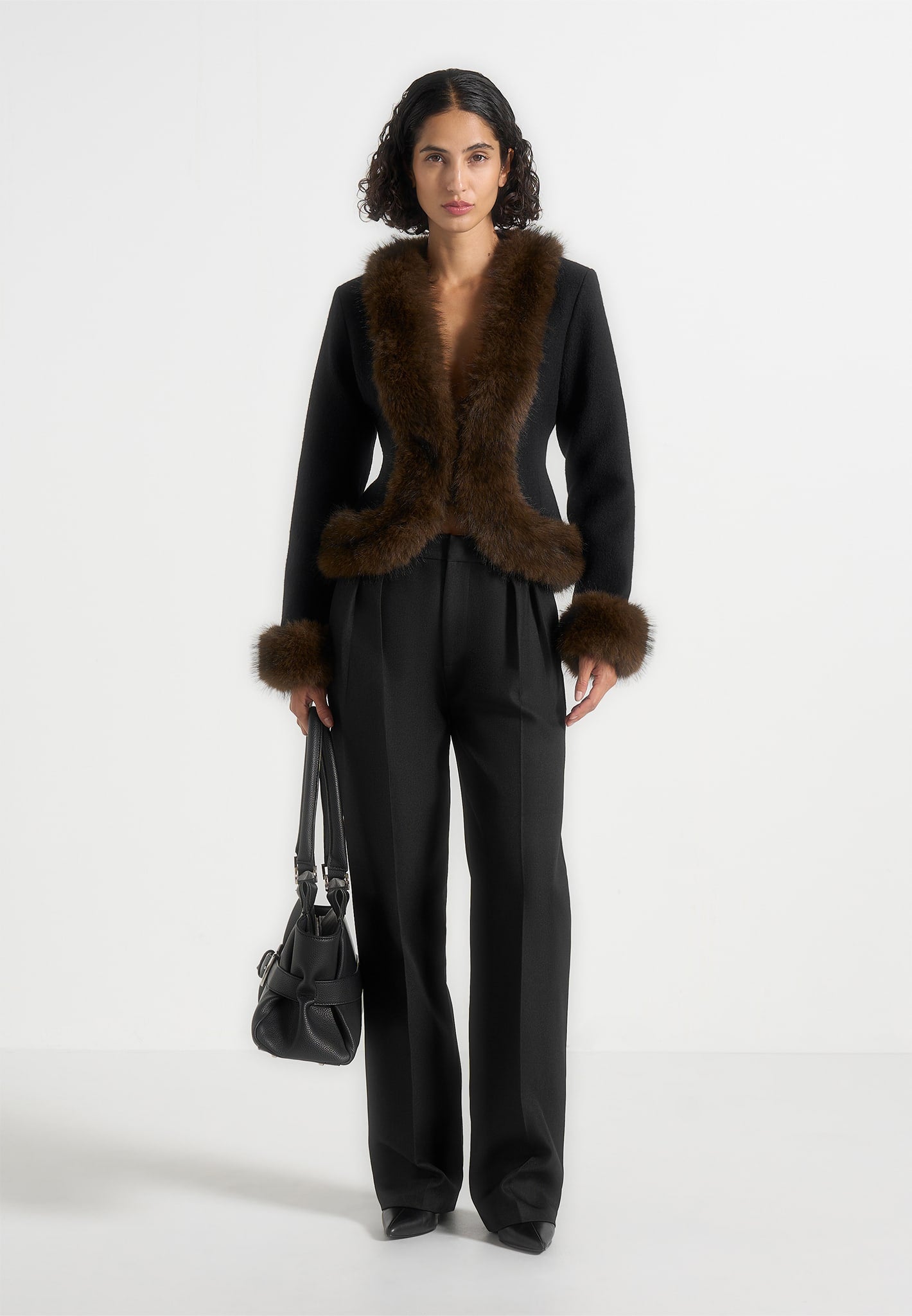 Aurielle Fur-Trim Jacket
