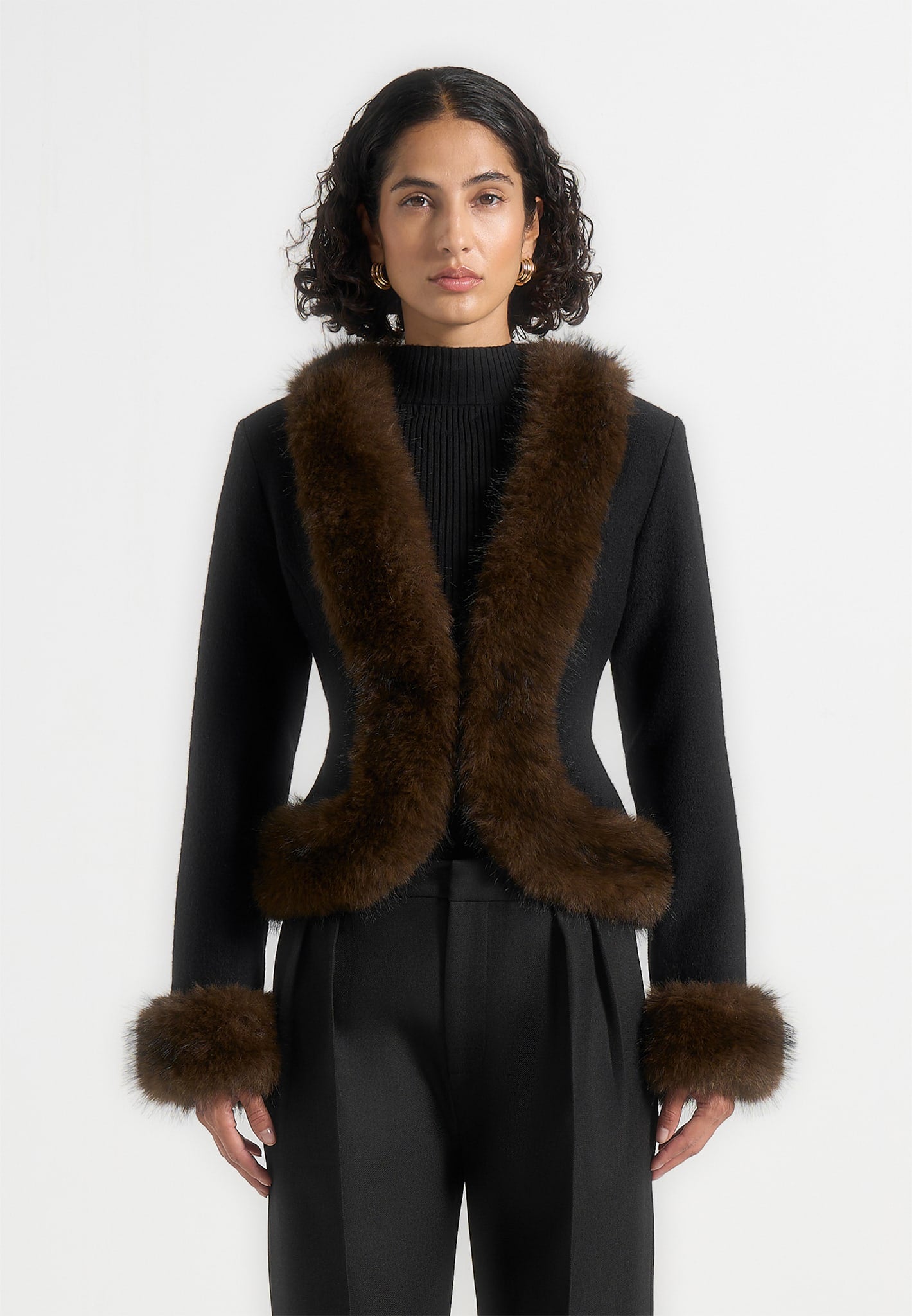 Aurielle Fur-Trim Jacket