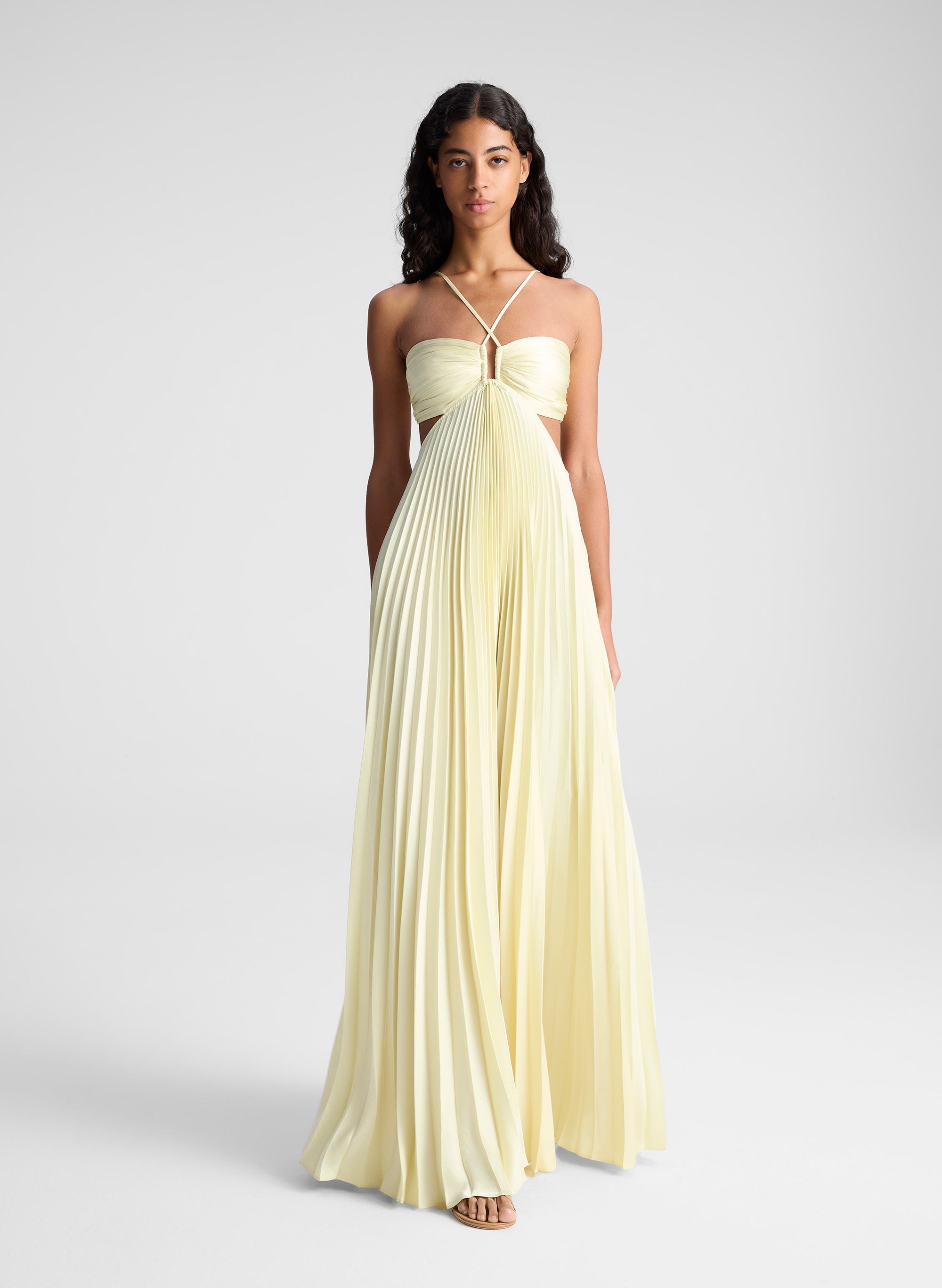 Nerina Pleated Maxi Dress