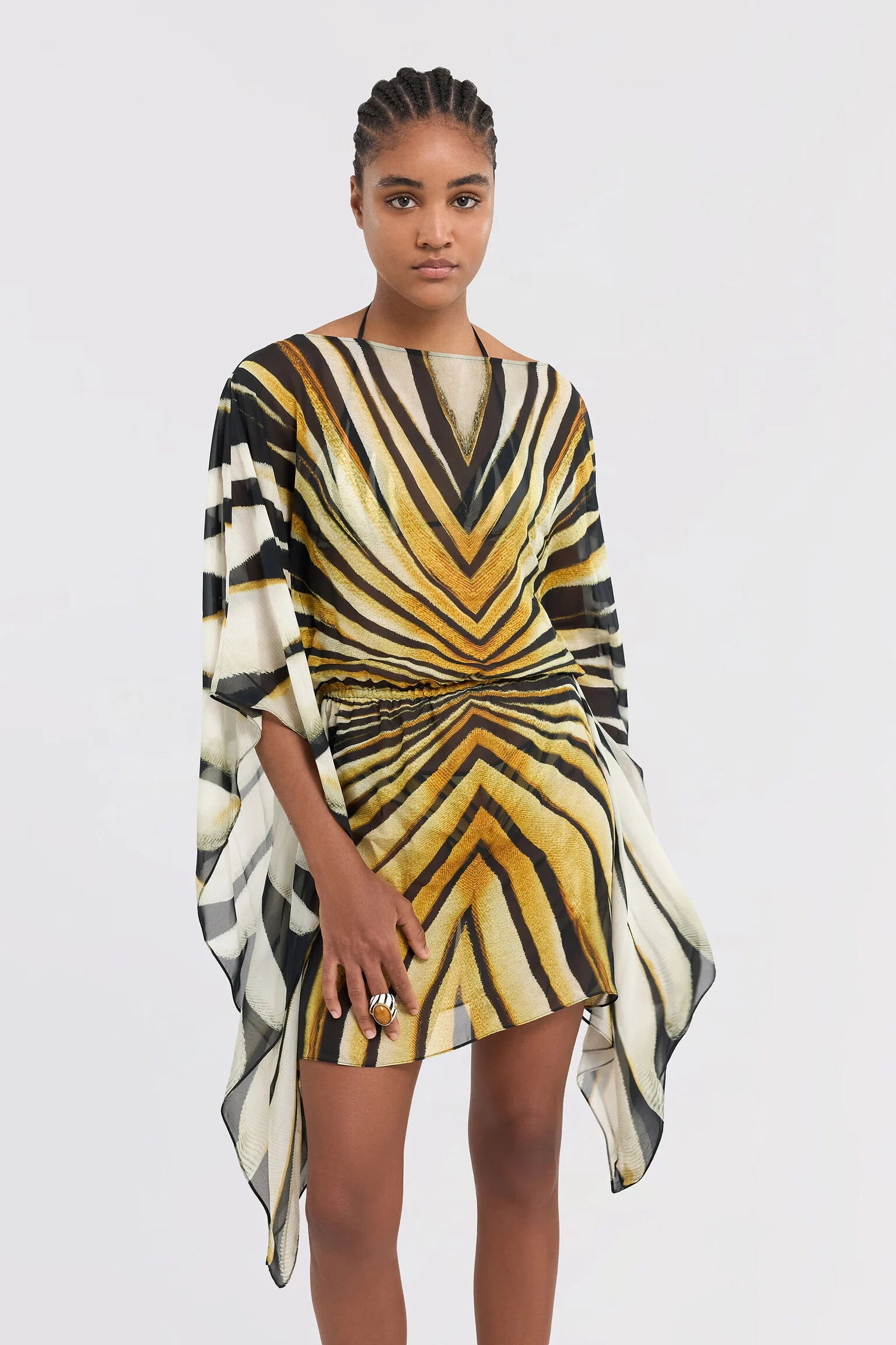 Raya Silk Kaftan Dress