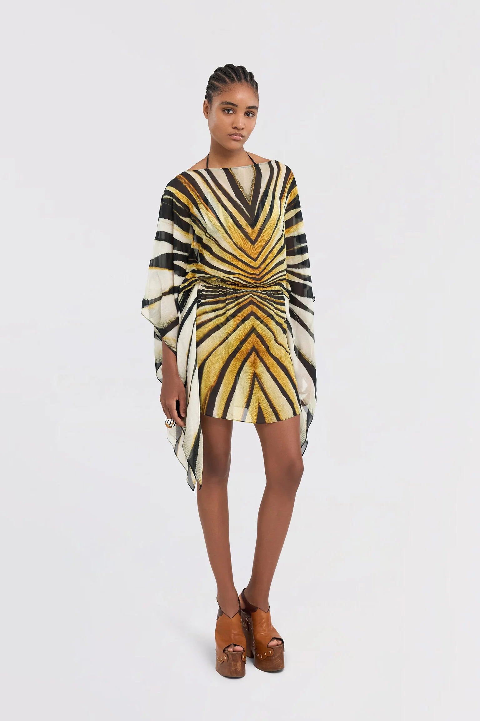 Raya Silk Kaftan Dress