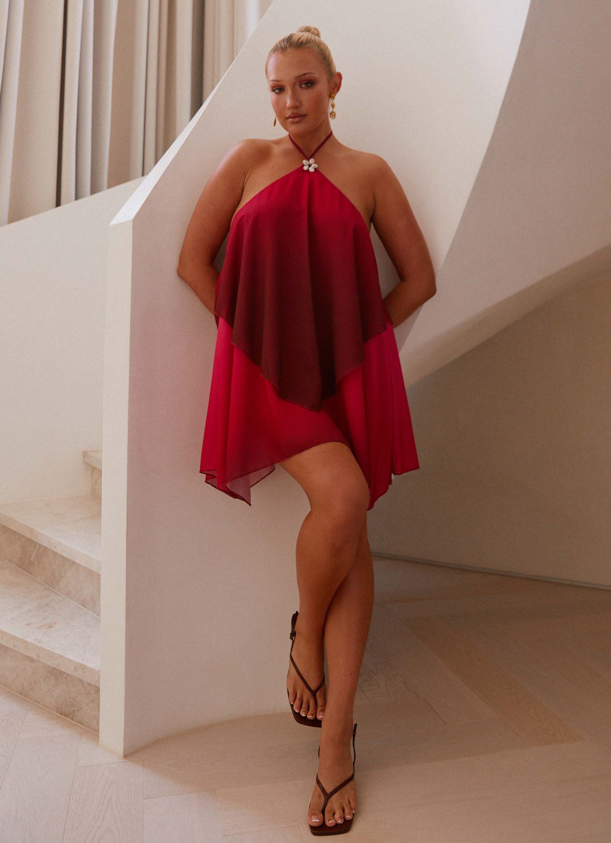 Solara Halter Mini Dress