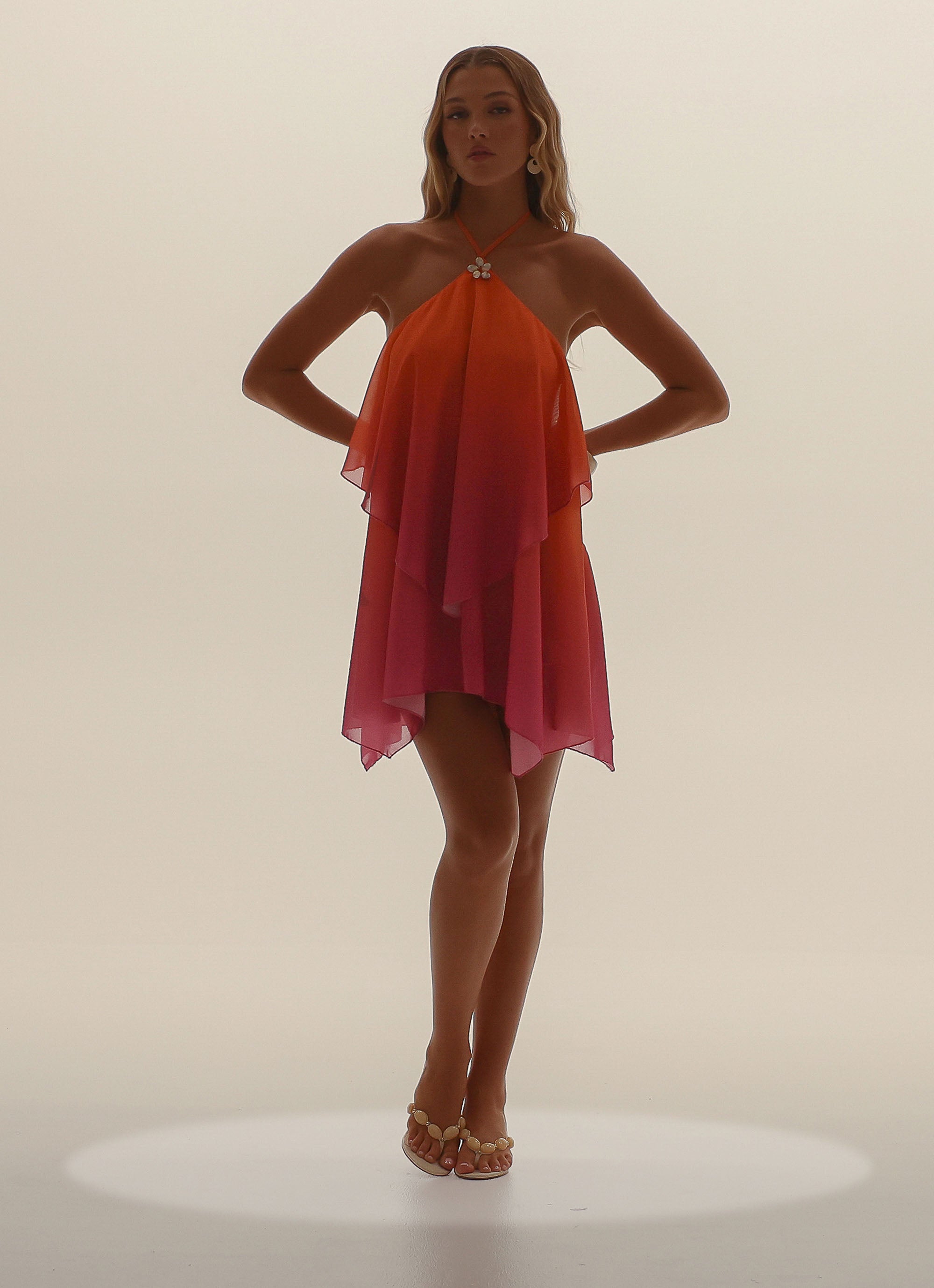Solara Halter Mini Dress