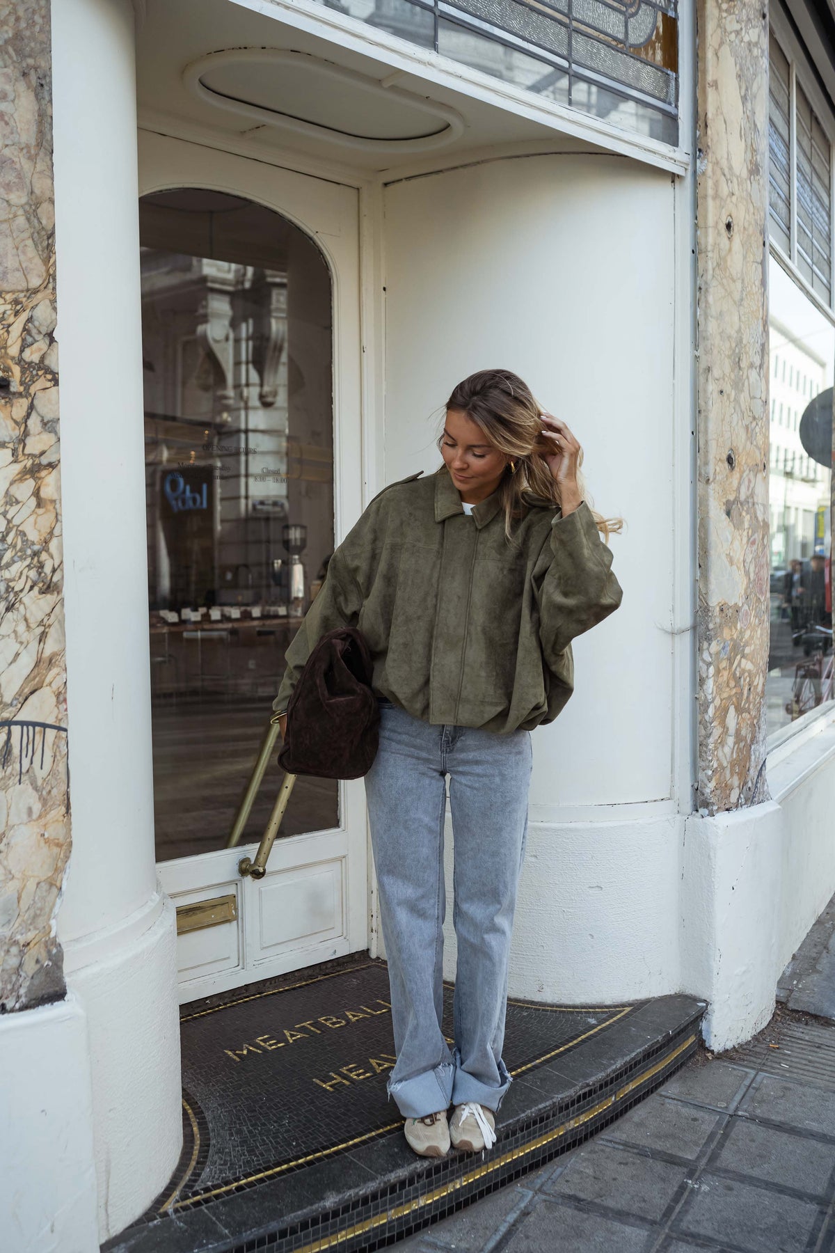 Suede Effect Jacket