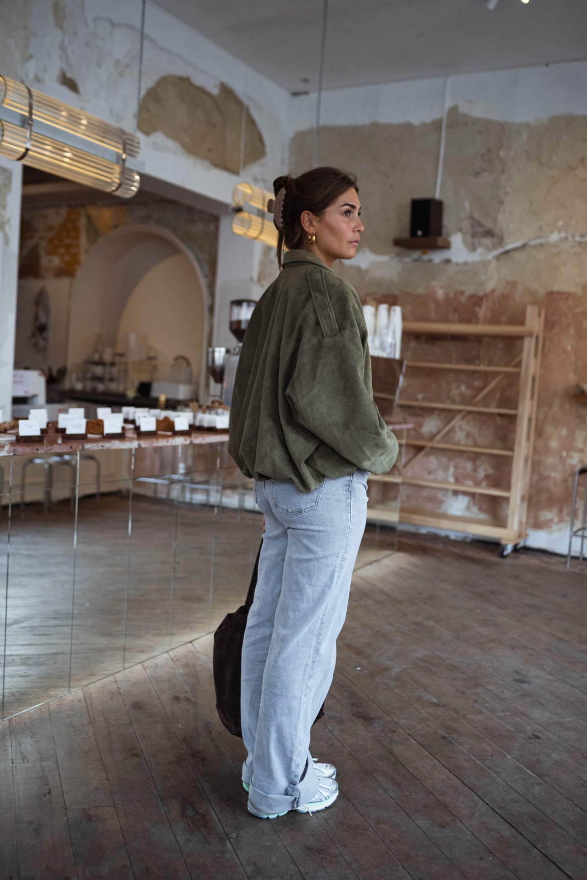 Suede Effect Jacket