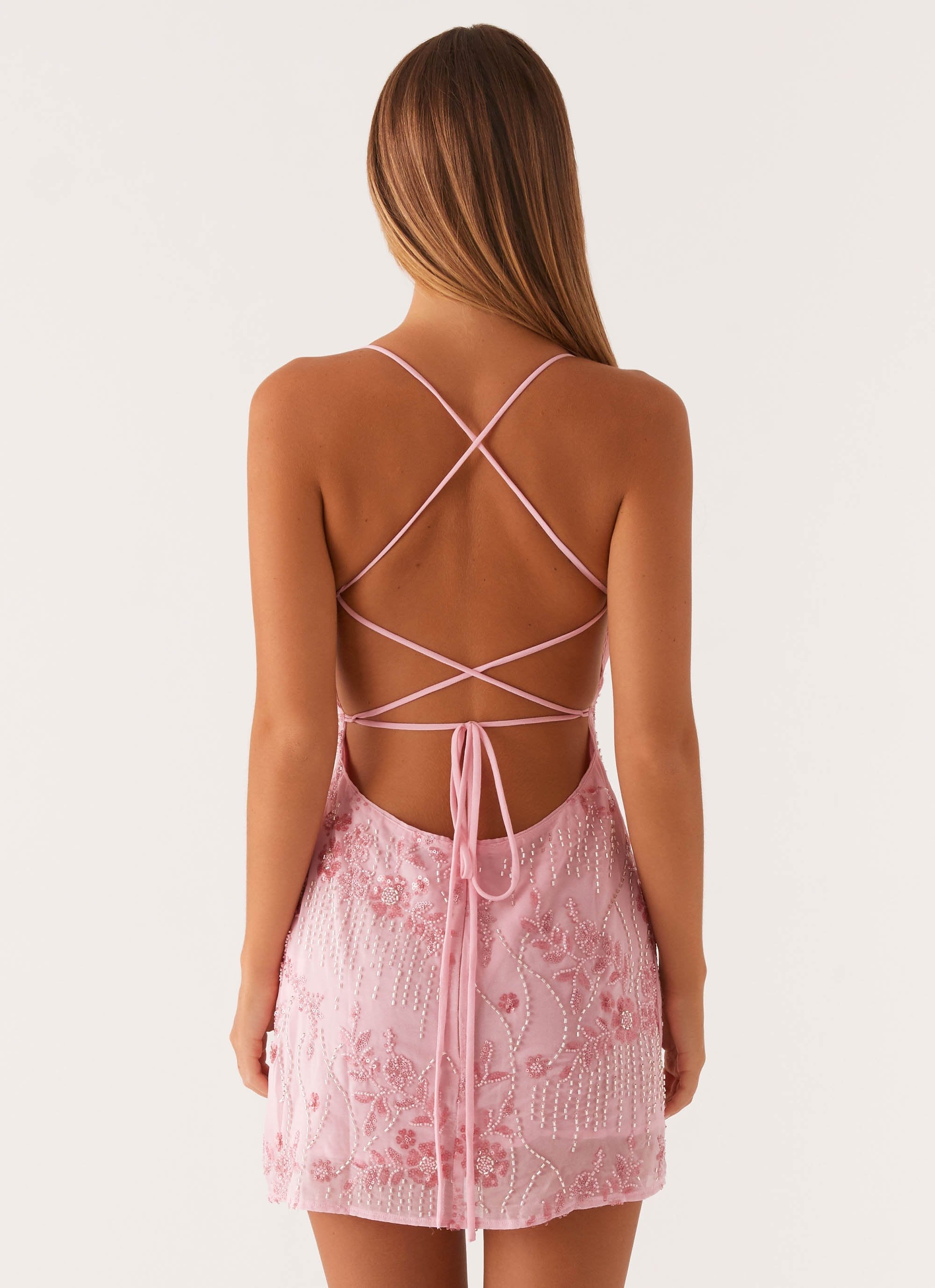 Valencia Beaded Mini Dress
