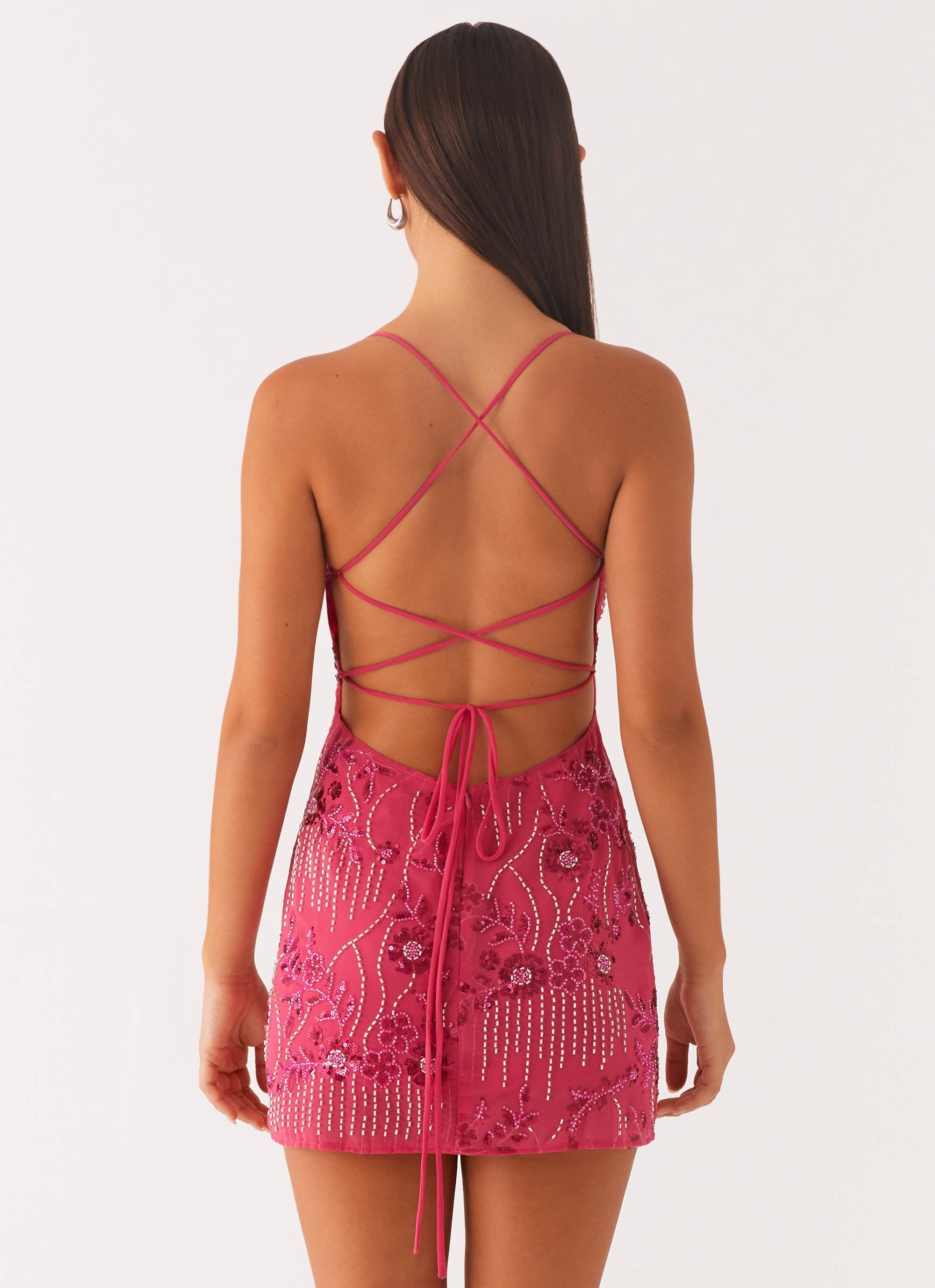 Valencia Beaded Mini Dress