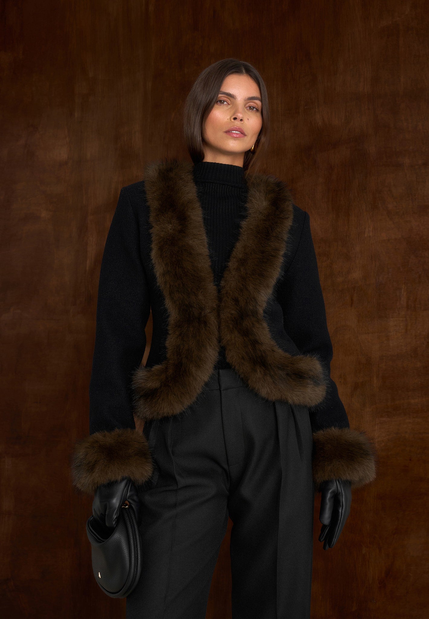 Aurielle Fur-Trim Jacket