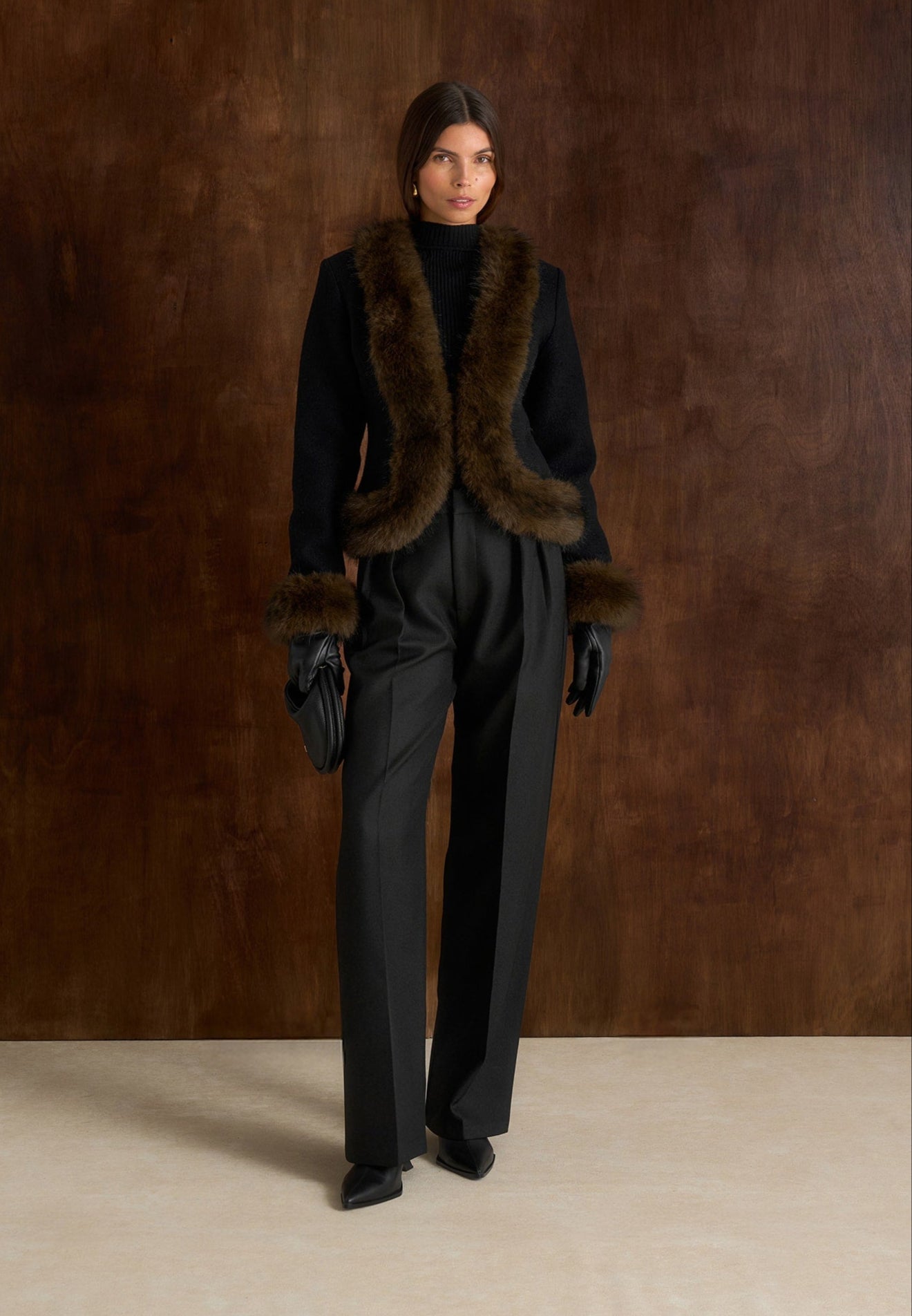 Aurielle Fur-Trim Jacket