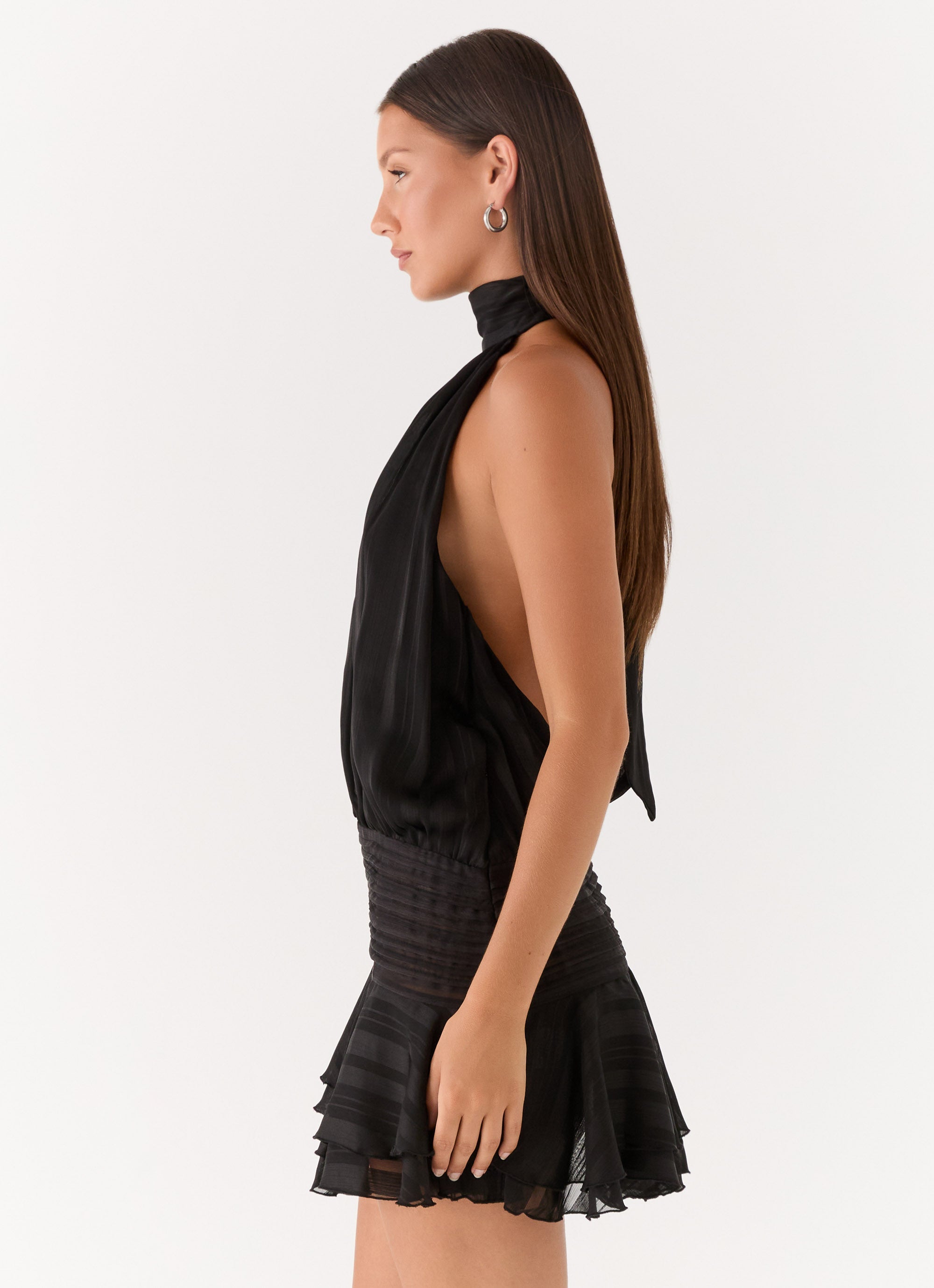 Solene Chiffon Mini Dress