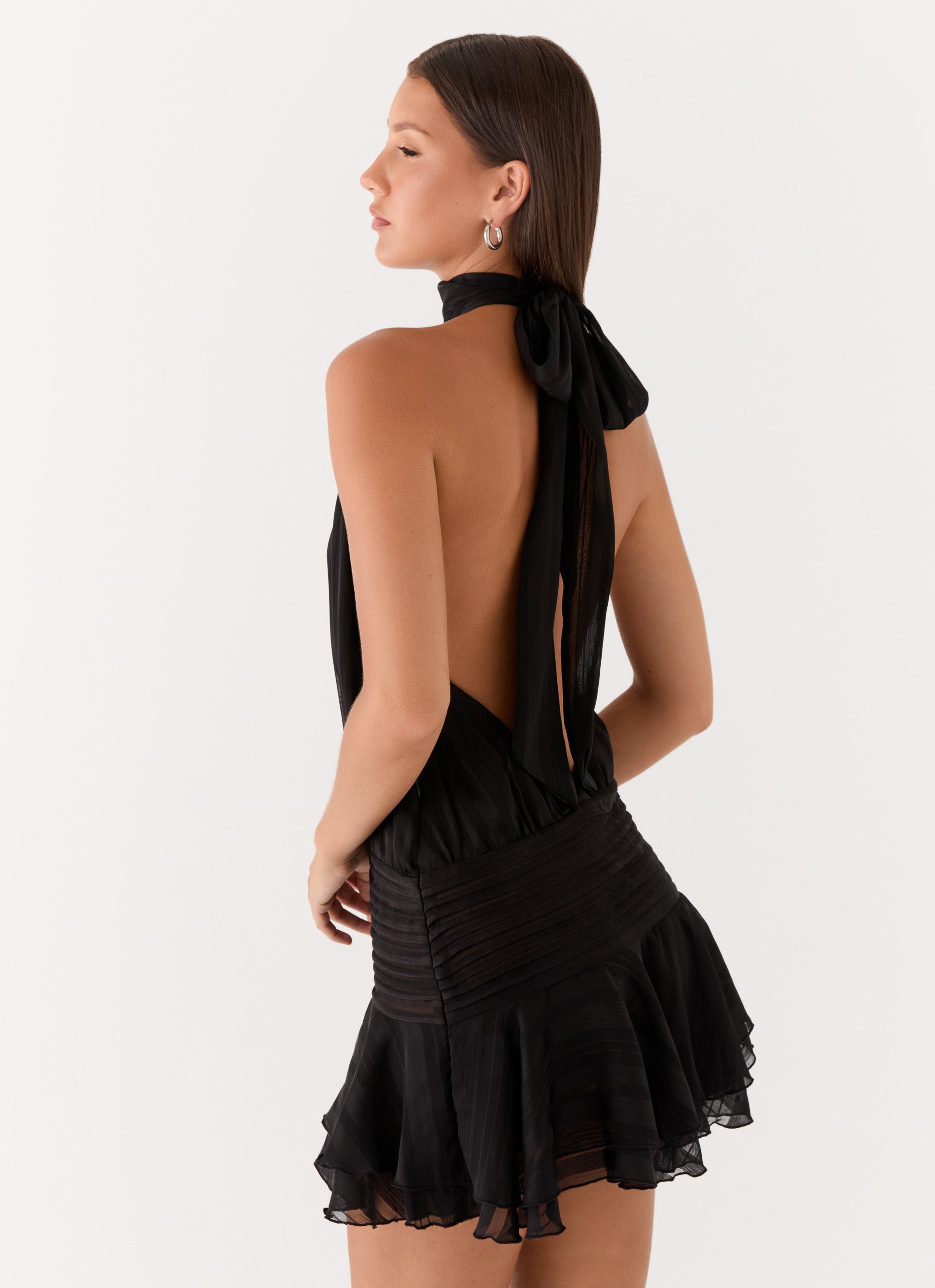 Solene Chiffon Mini Dress