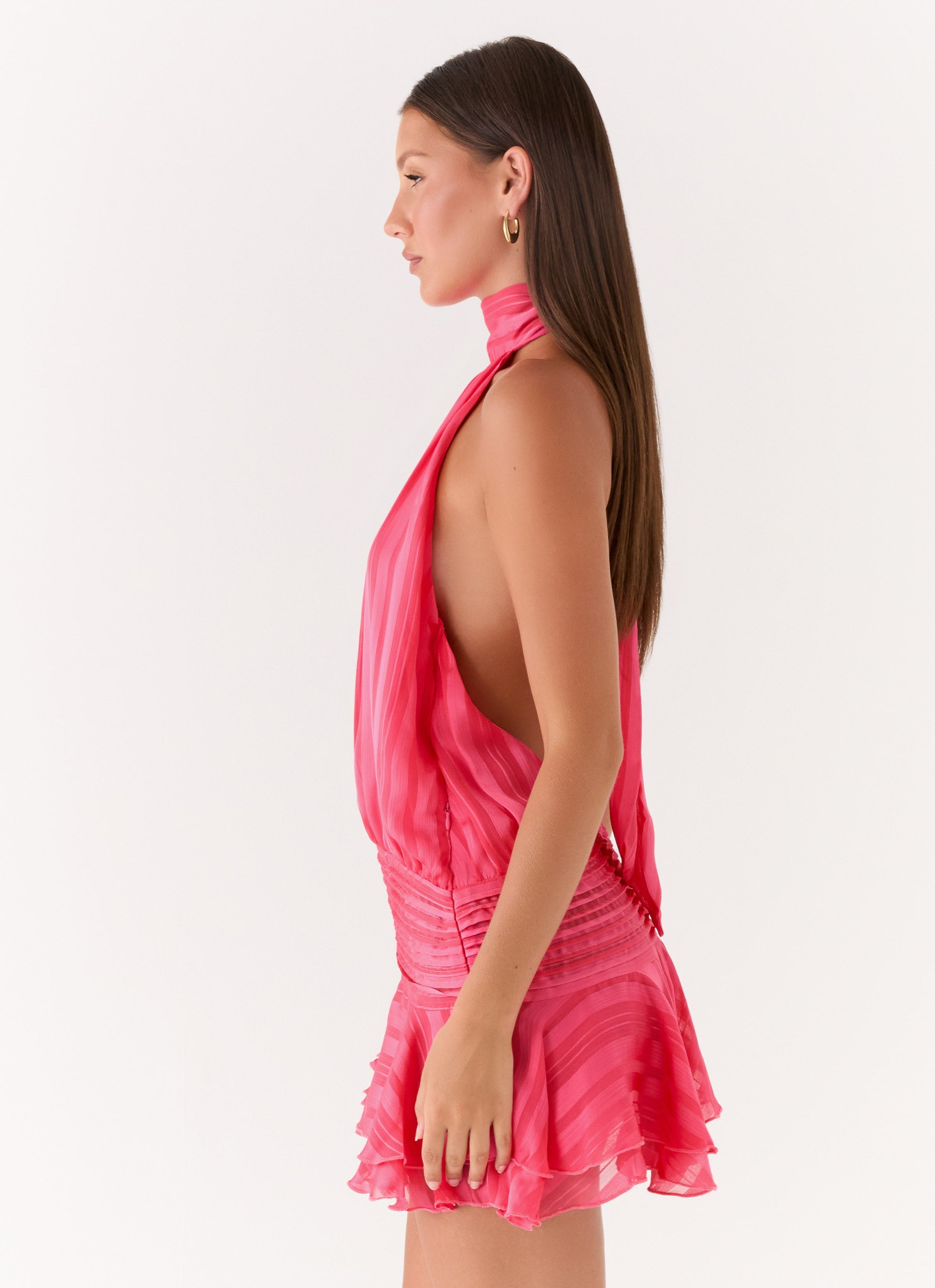 Solene Chiffon Mini Dress