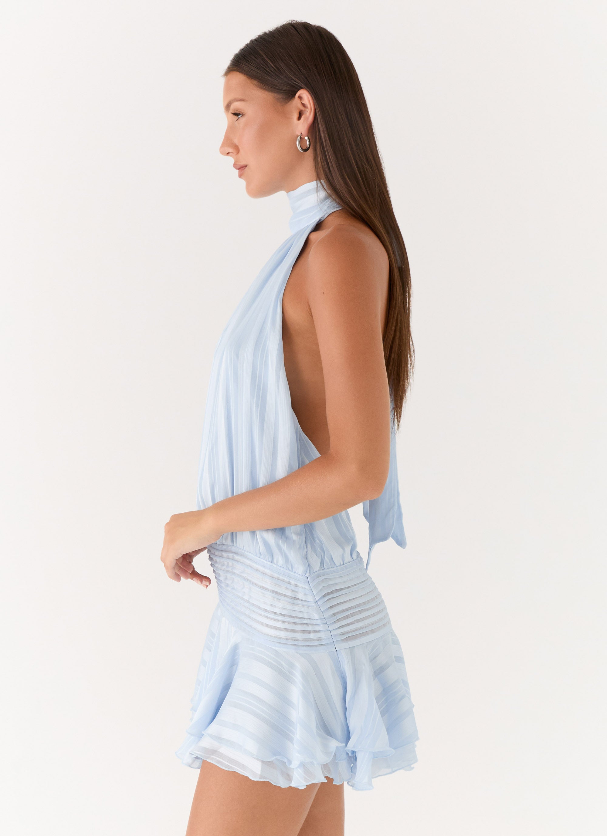 Solene Chiffon Mini Dress