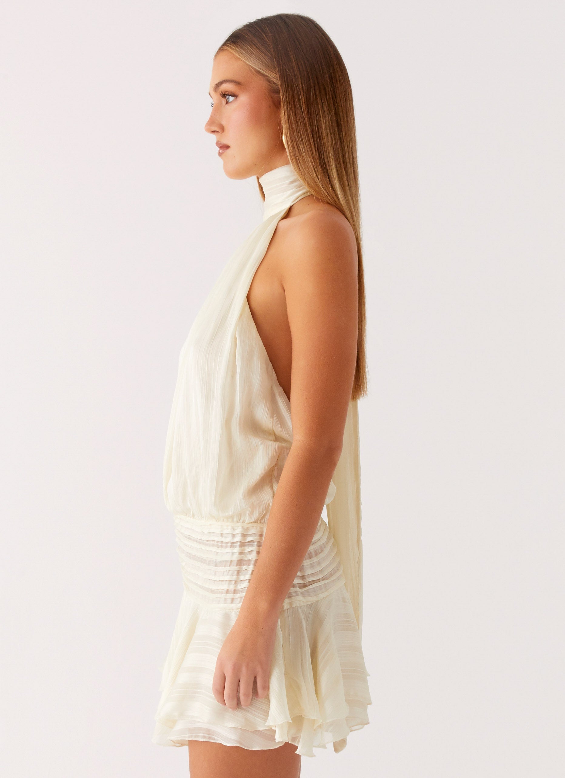 Solene Chiffon Mini Dress