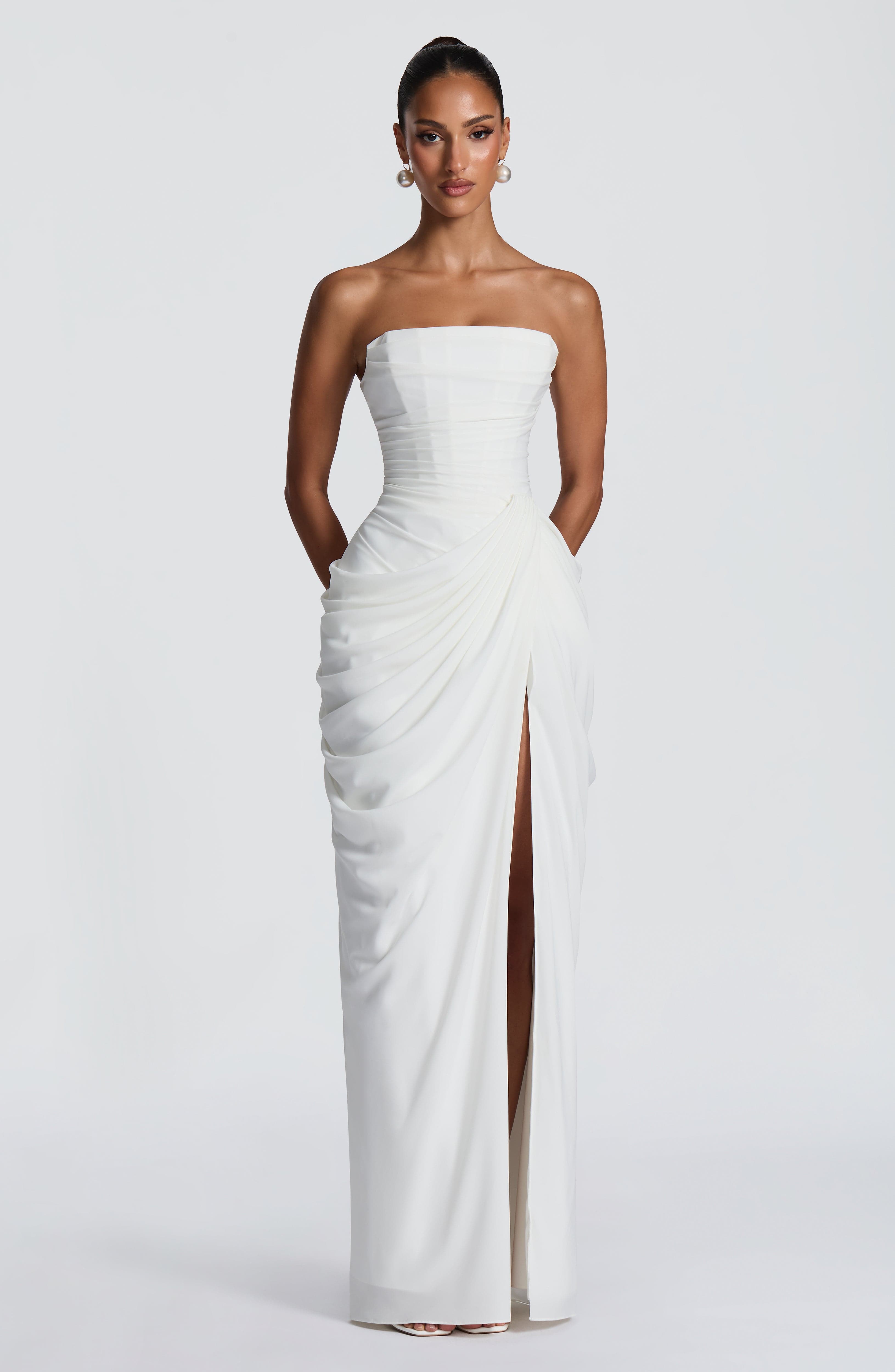 Cyrene Draped Maxi Dress