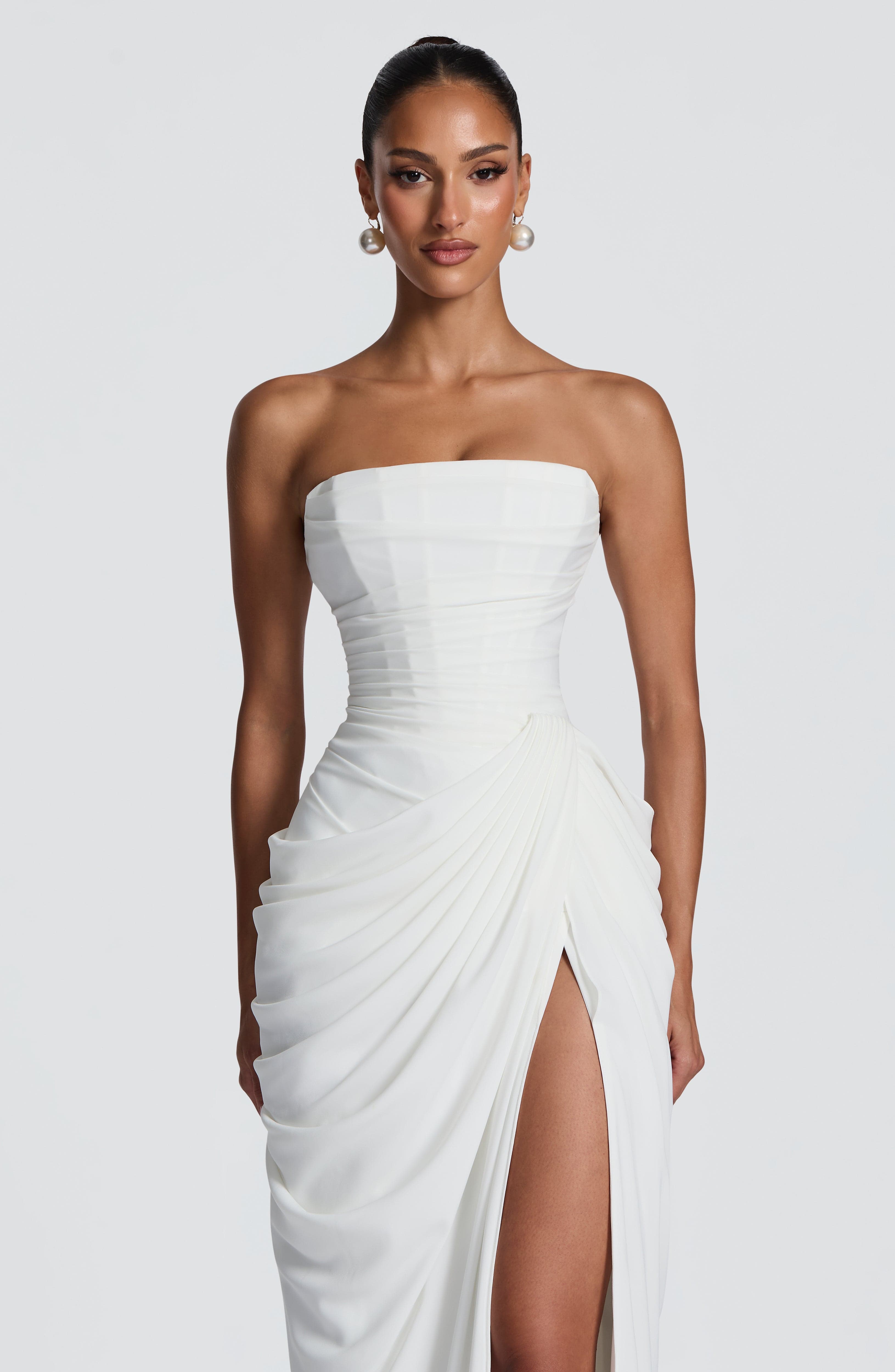 Cyrene Draped Maxi Dress
