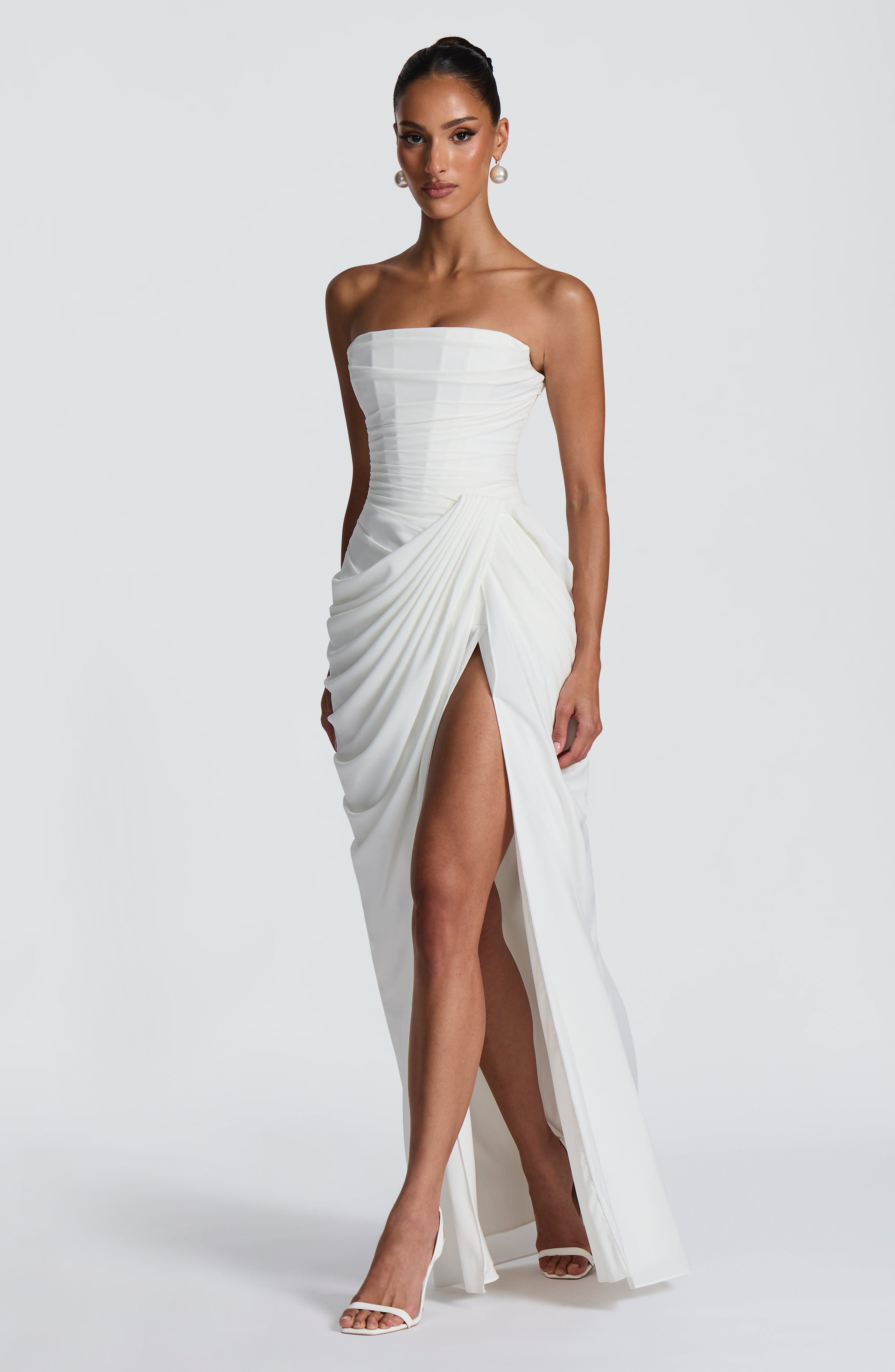 Cyrene Draped Maxi Dress