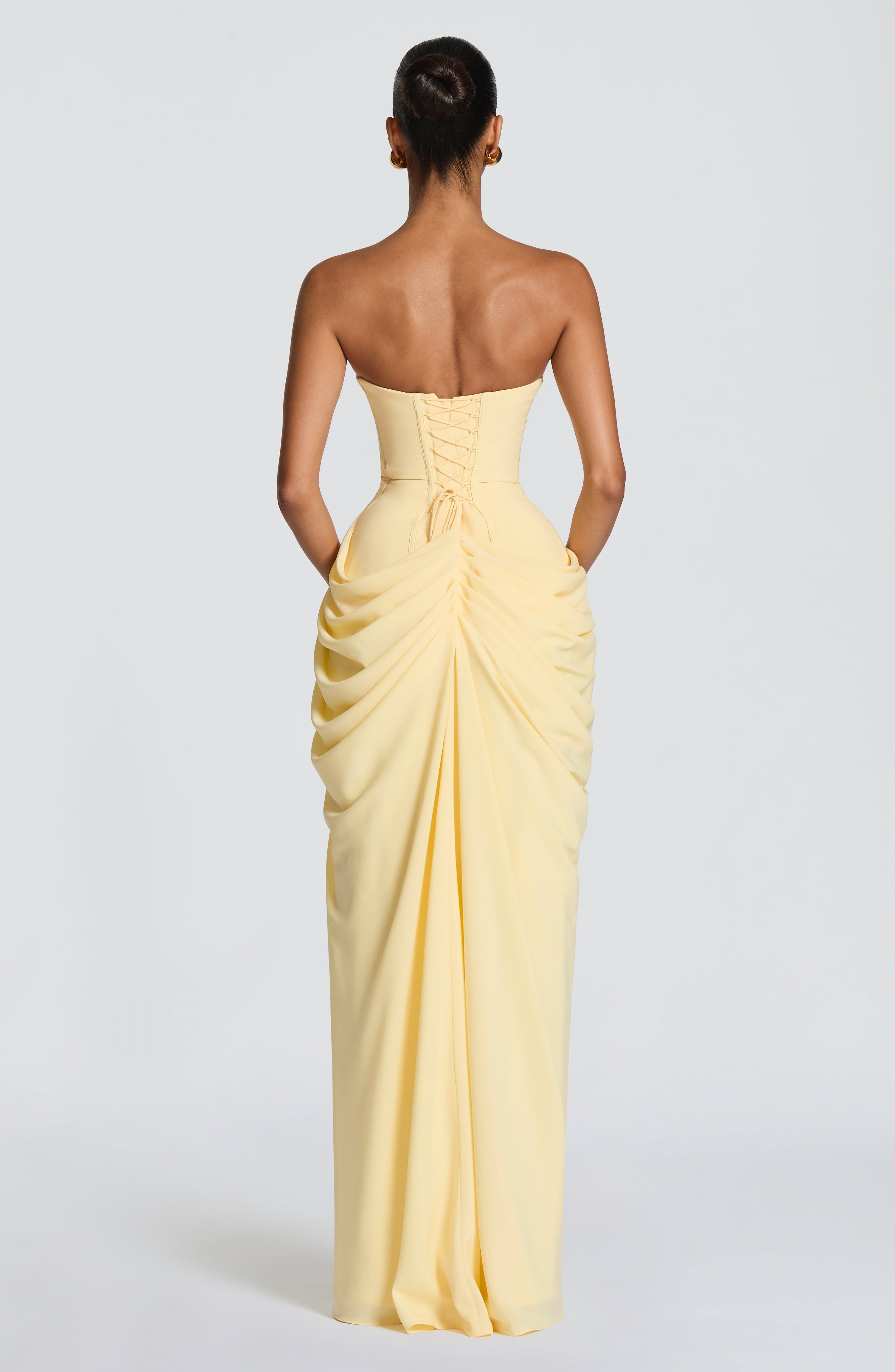 Cyrene Draped Maxi Dress