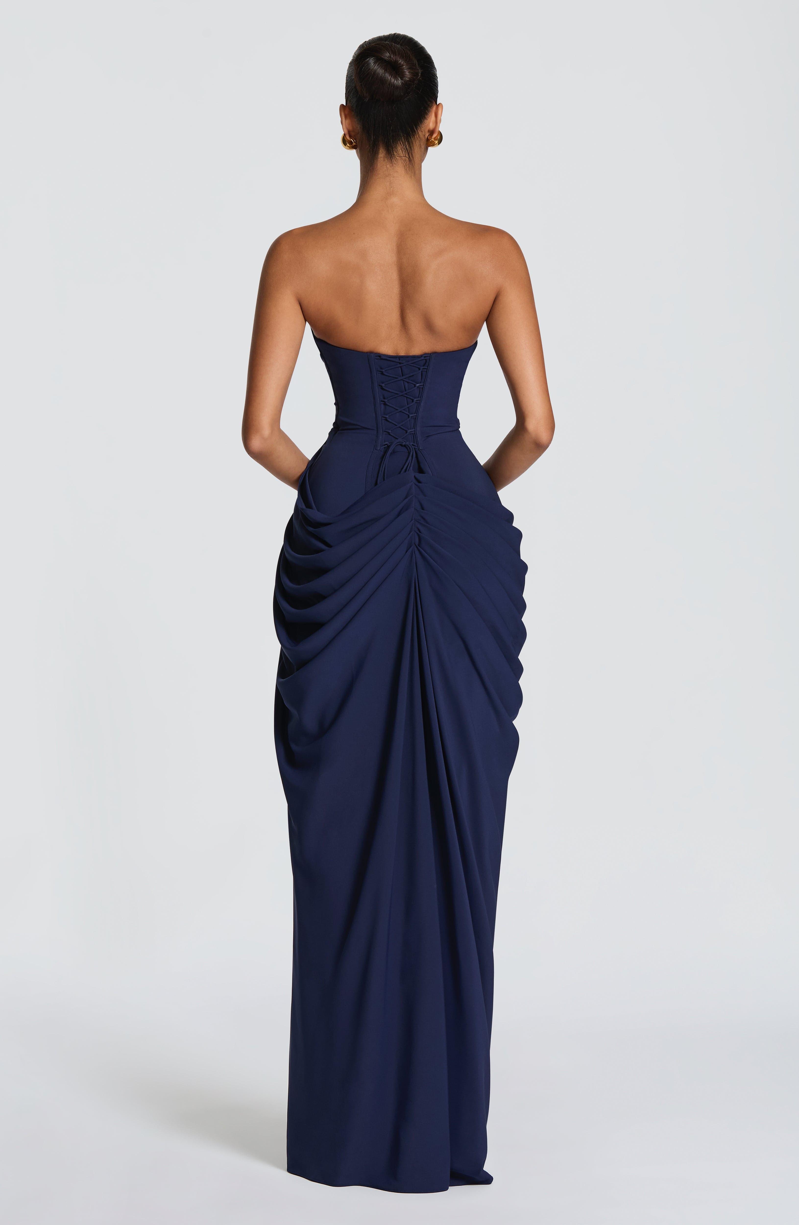 Cyrene Draped Maxi Dress