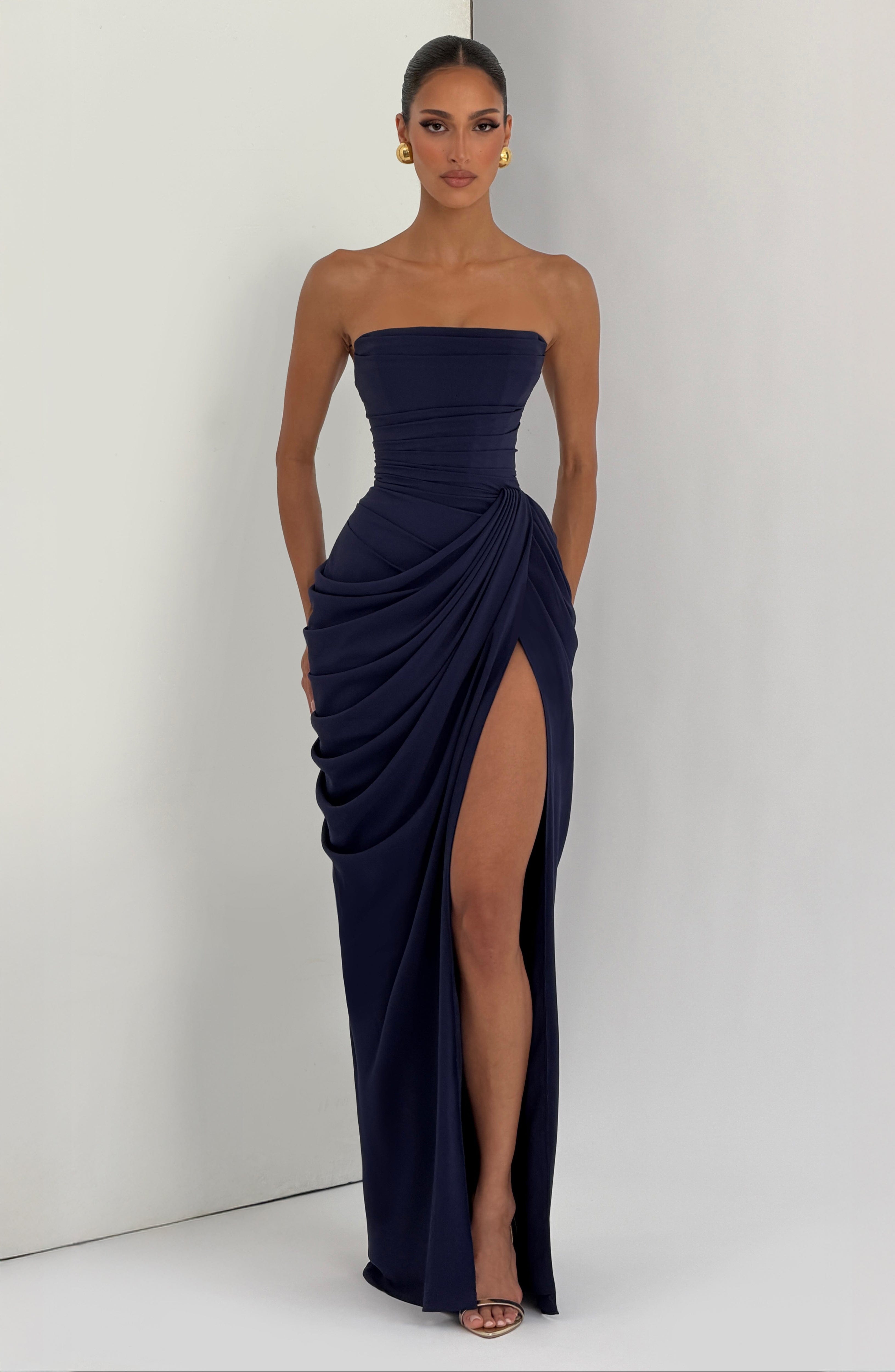 Cyrene Draped Maxi Dress