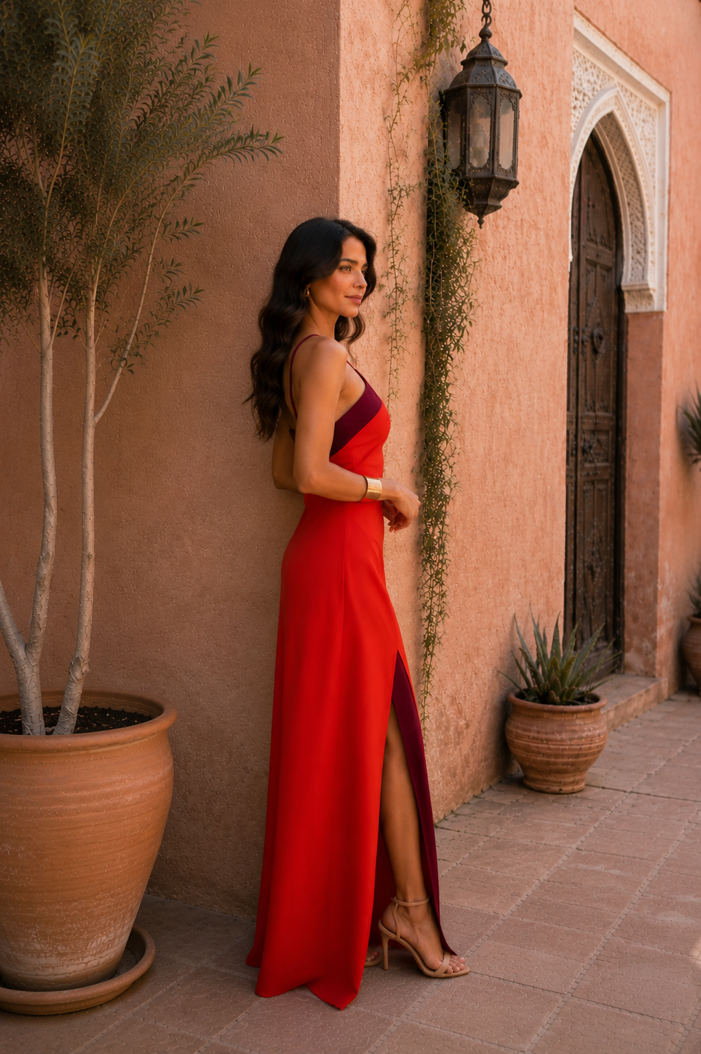 Elora Satin Maxi