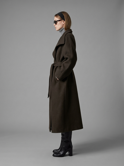 Belted Wool Coat | Serenelle