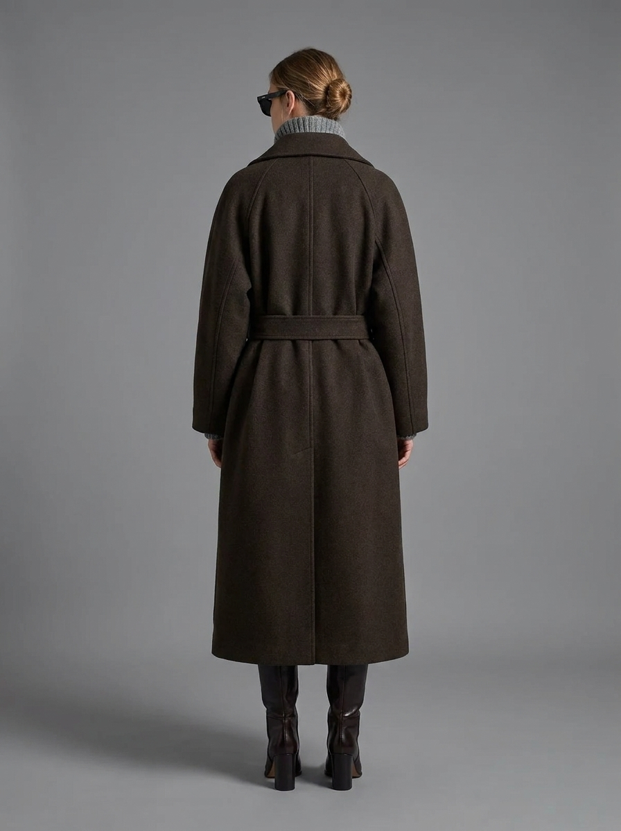 Belted Wool Coat | Serenelle