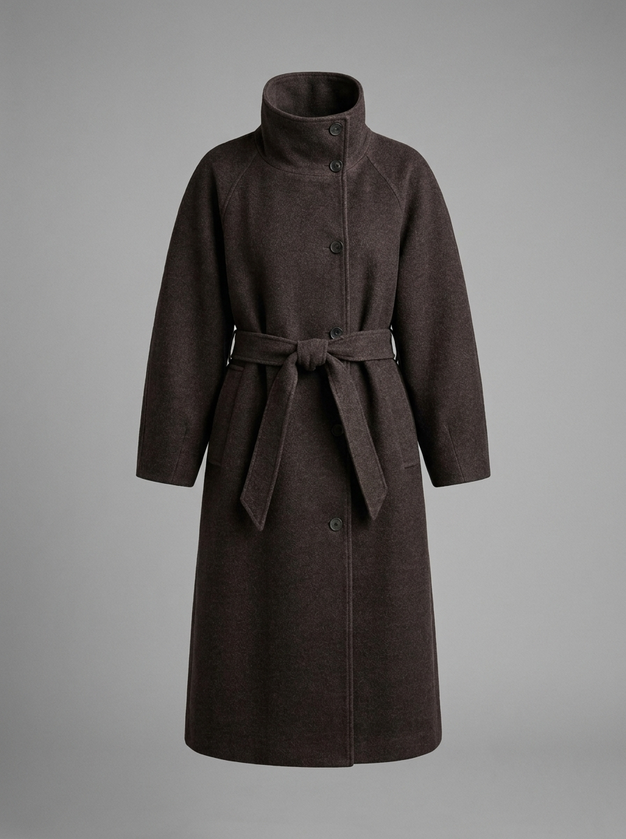 Belted Wool Coat | Serenelle